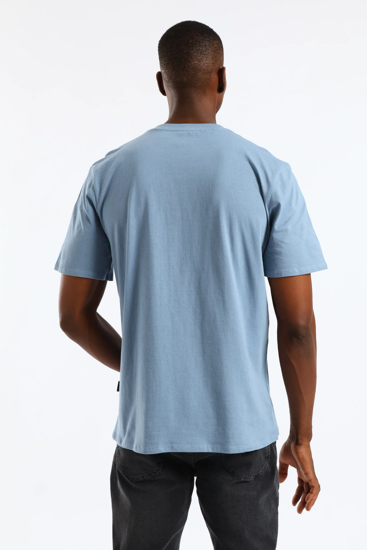 Laguna Beach Print Tee - Steel Blue - Image 3