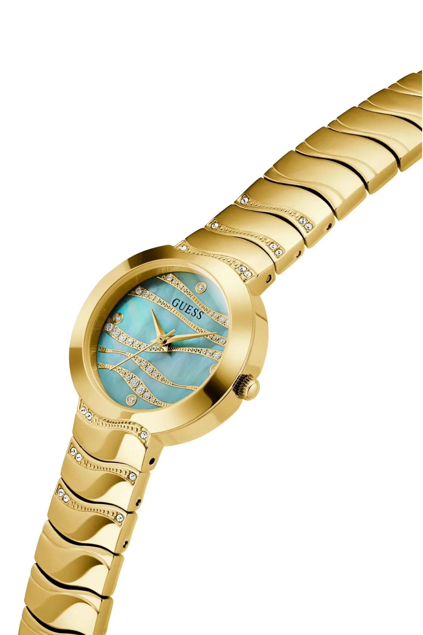 Laguna Green Round Dial Analog Watch - Gold - Image 3