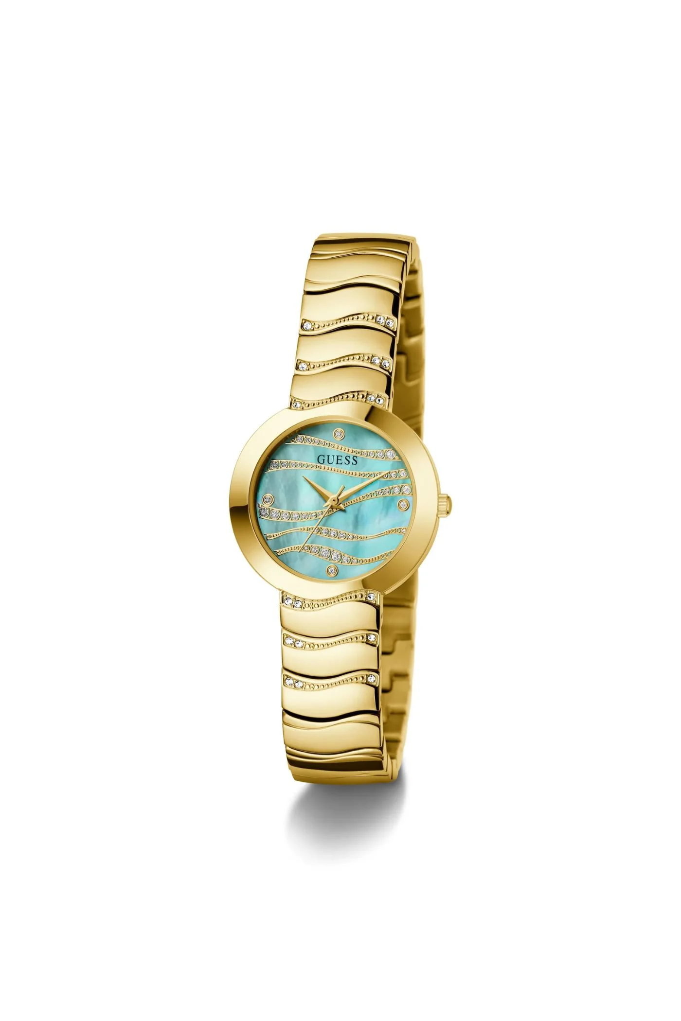 Laguna Green Round Dial Analog Watch - Gold - Image 4