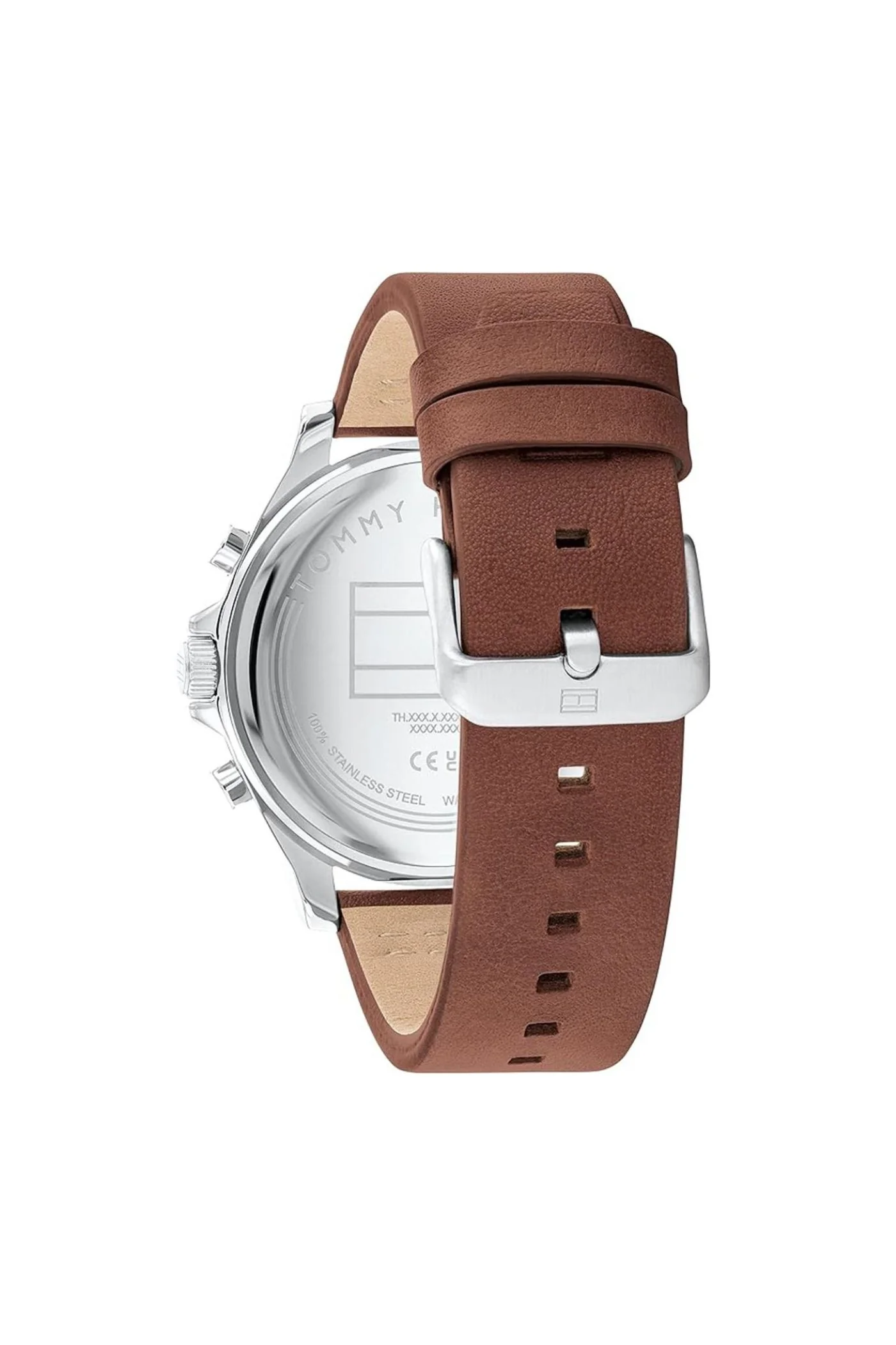 Lance Green Dial Brown Leather Strap Watch - Brown - Image 4