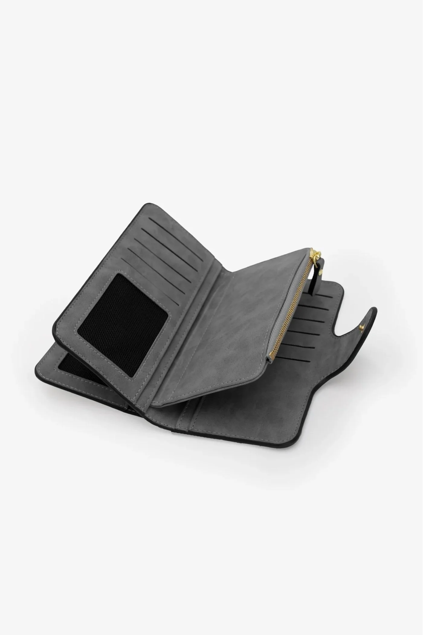 Large Bi Fold Wallet - Charcoal - Image 2