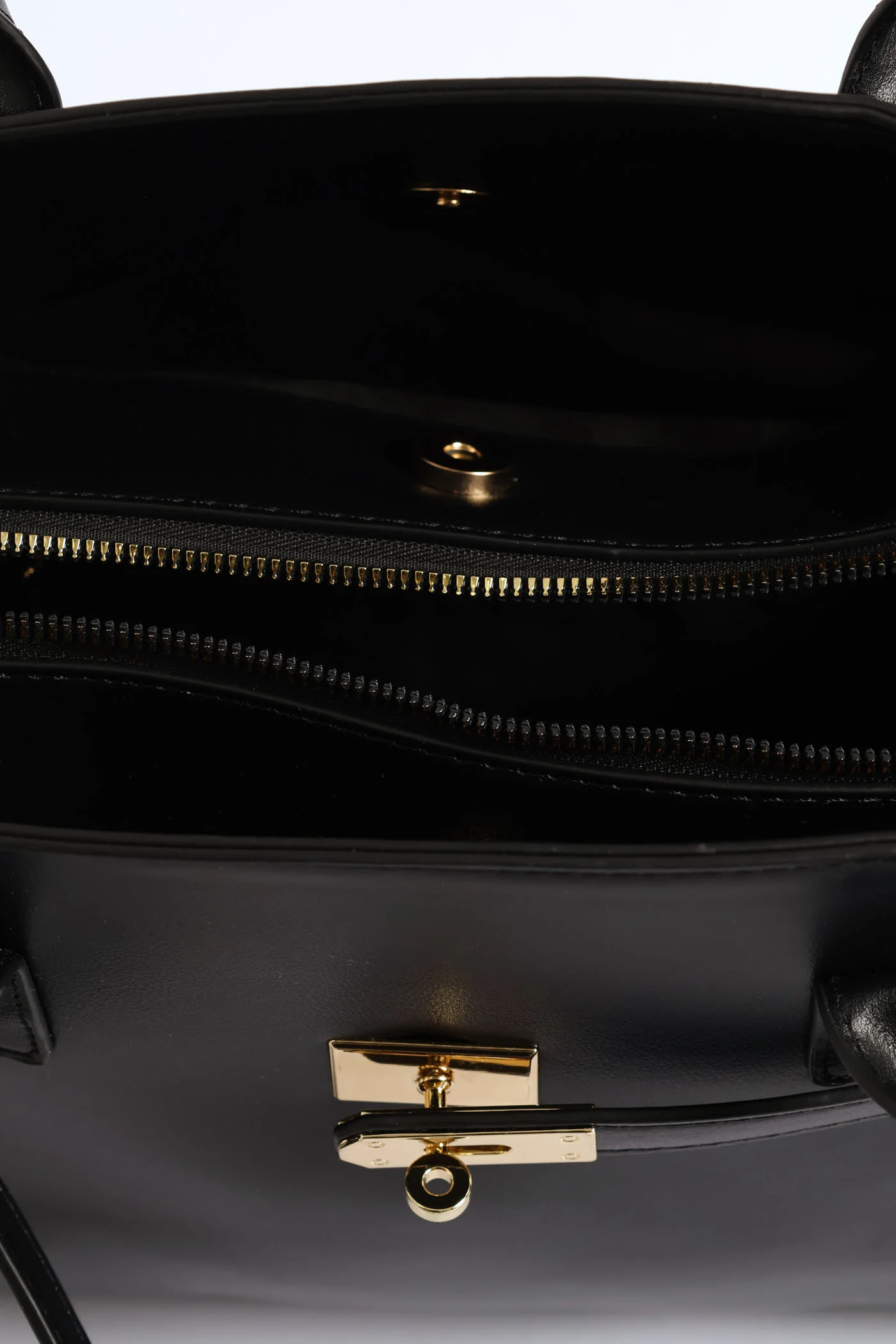 Large Dome Belt Detail Shopper - Black - Image 6