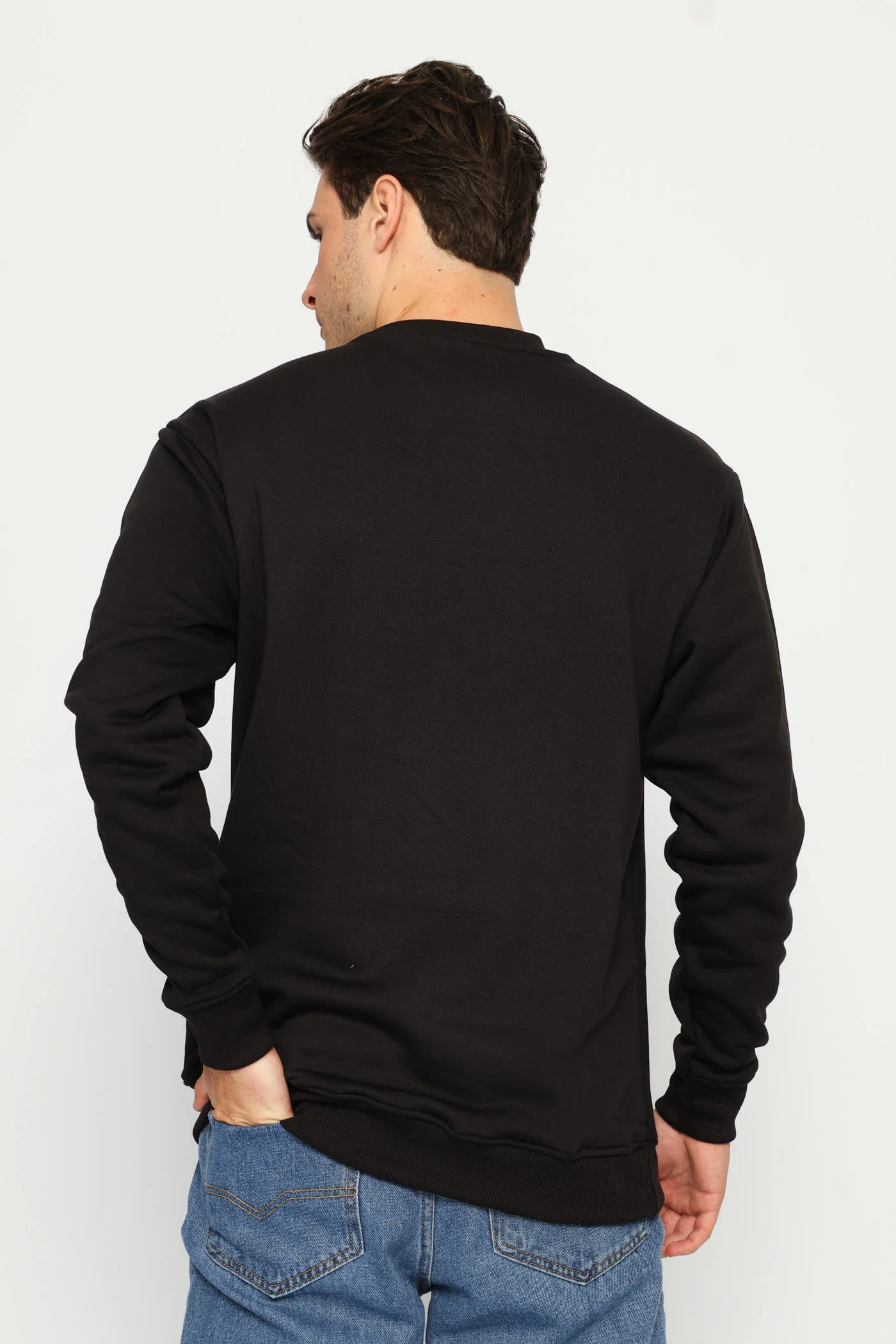 Large Logo Crew Top - Black - Image 4