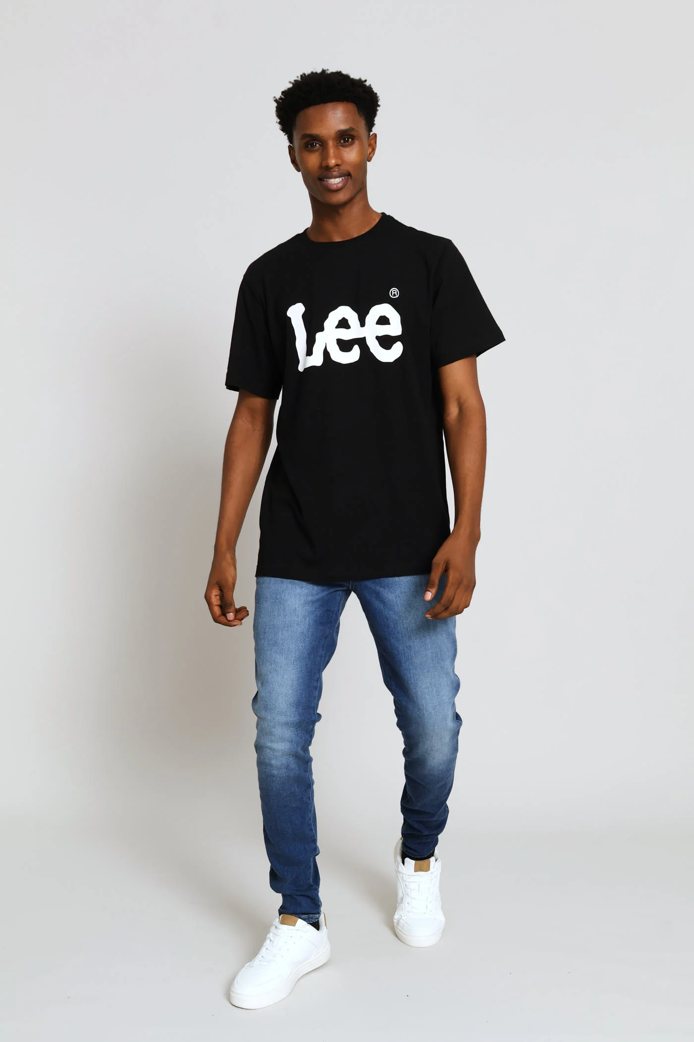 Large Logo Tee - Black - Image 5