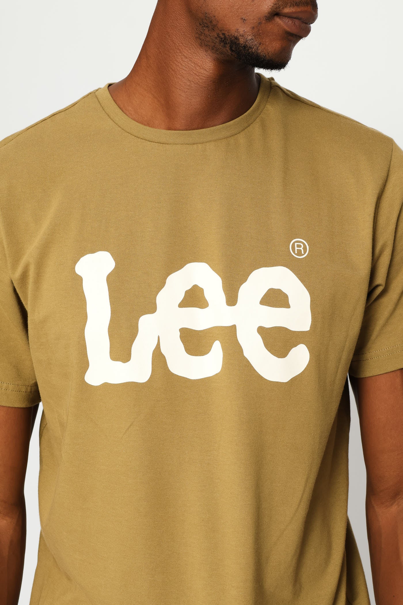 Large Logo Tee - Khaki - Image 2