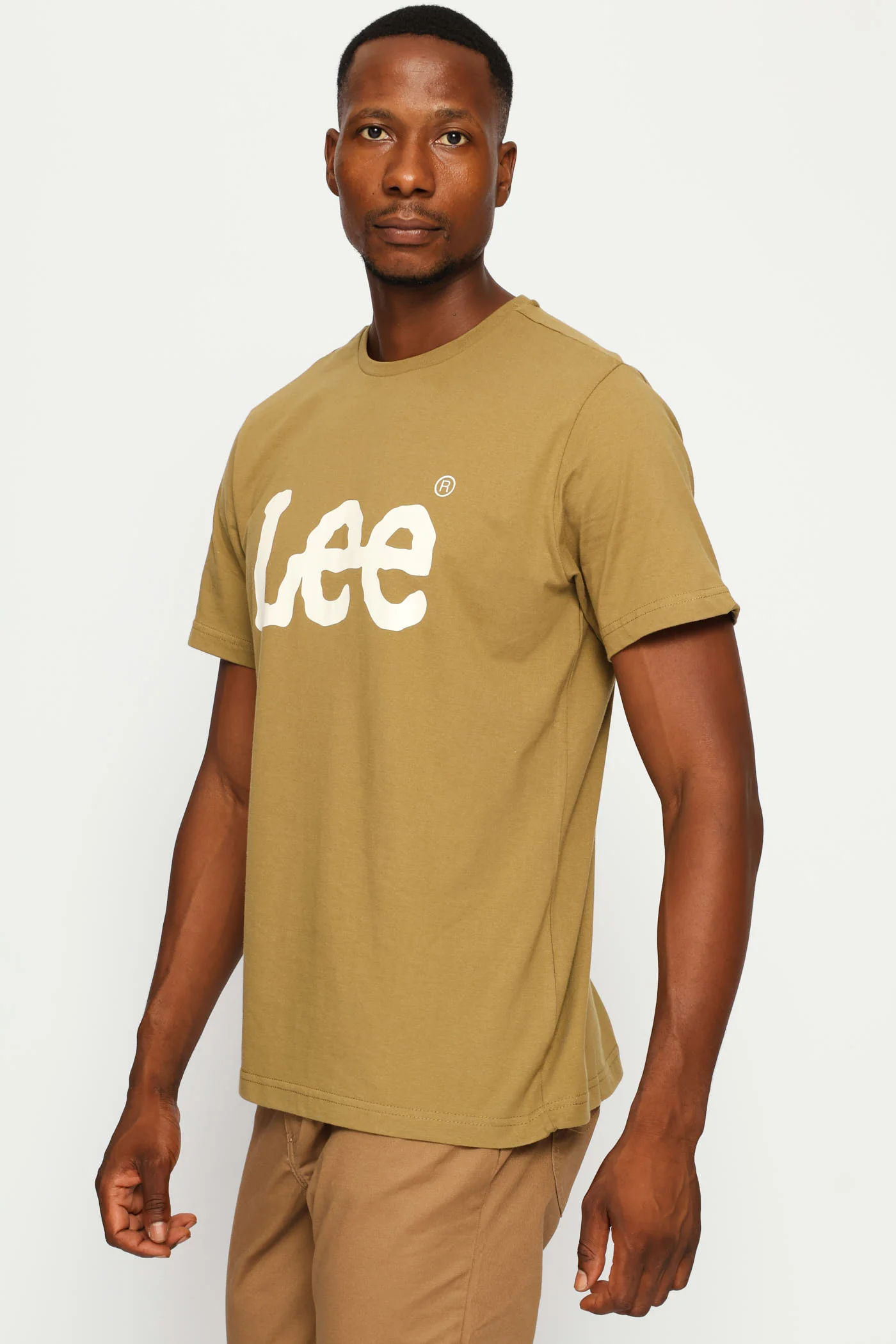 Large Logo Tee - Khaki - Image 3