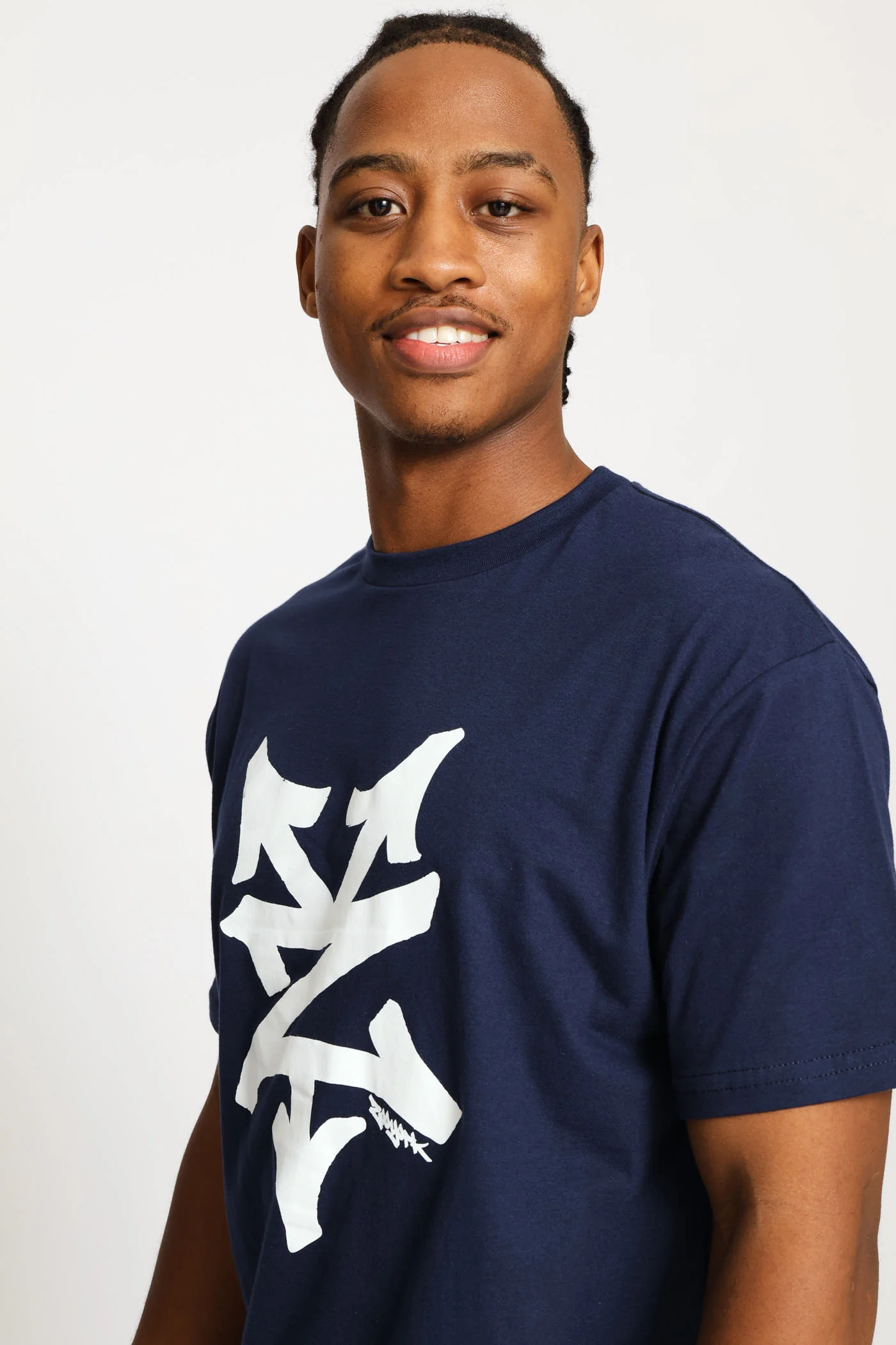 Large Logo Tee - Navy - Image 2