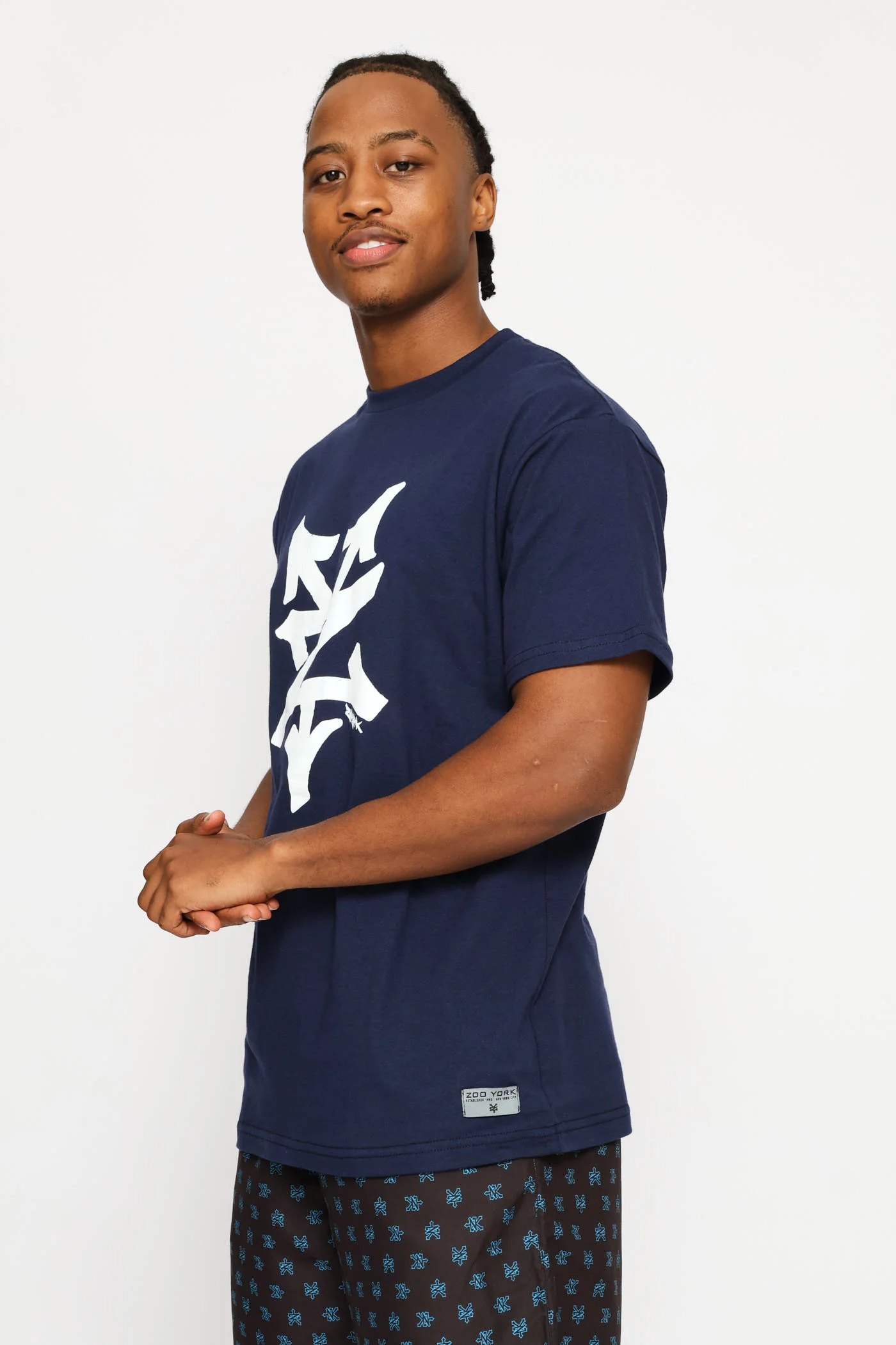 Large Logo Tee - Navy - Image 3