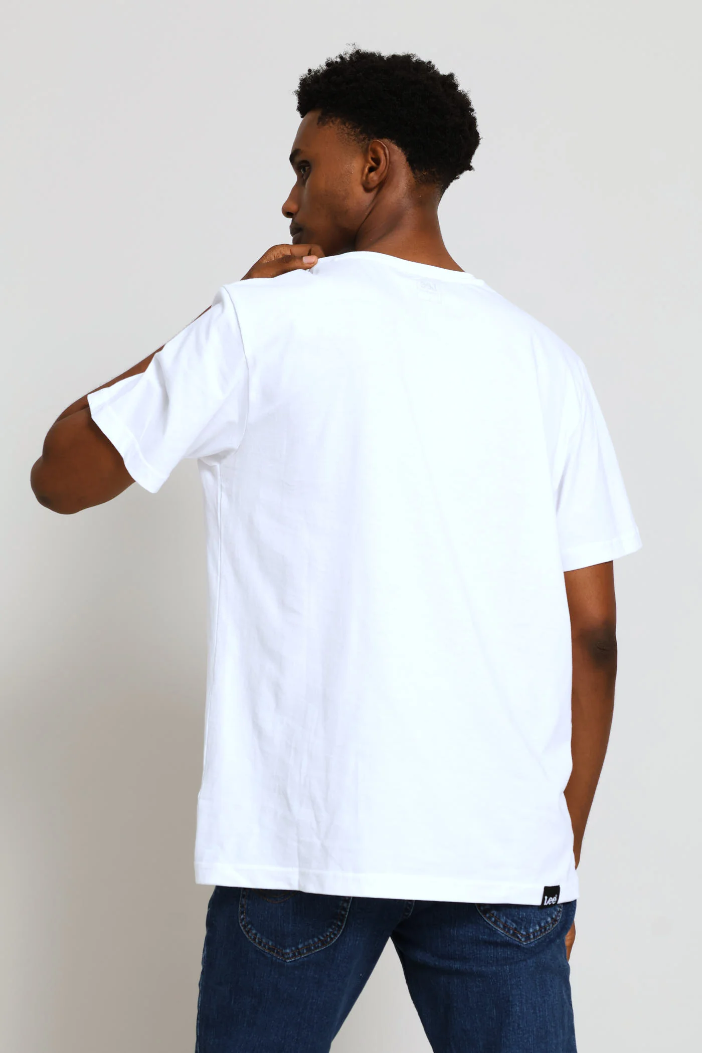 Large Logo Tee - White - Image 3