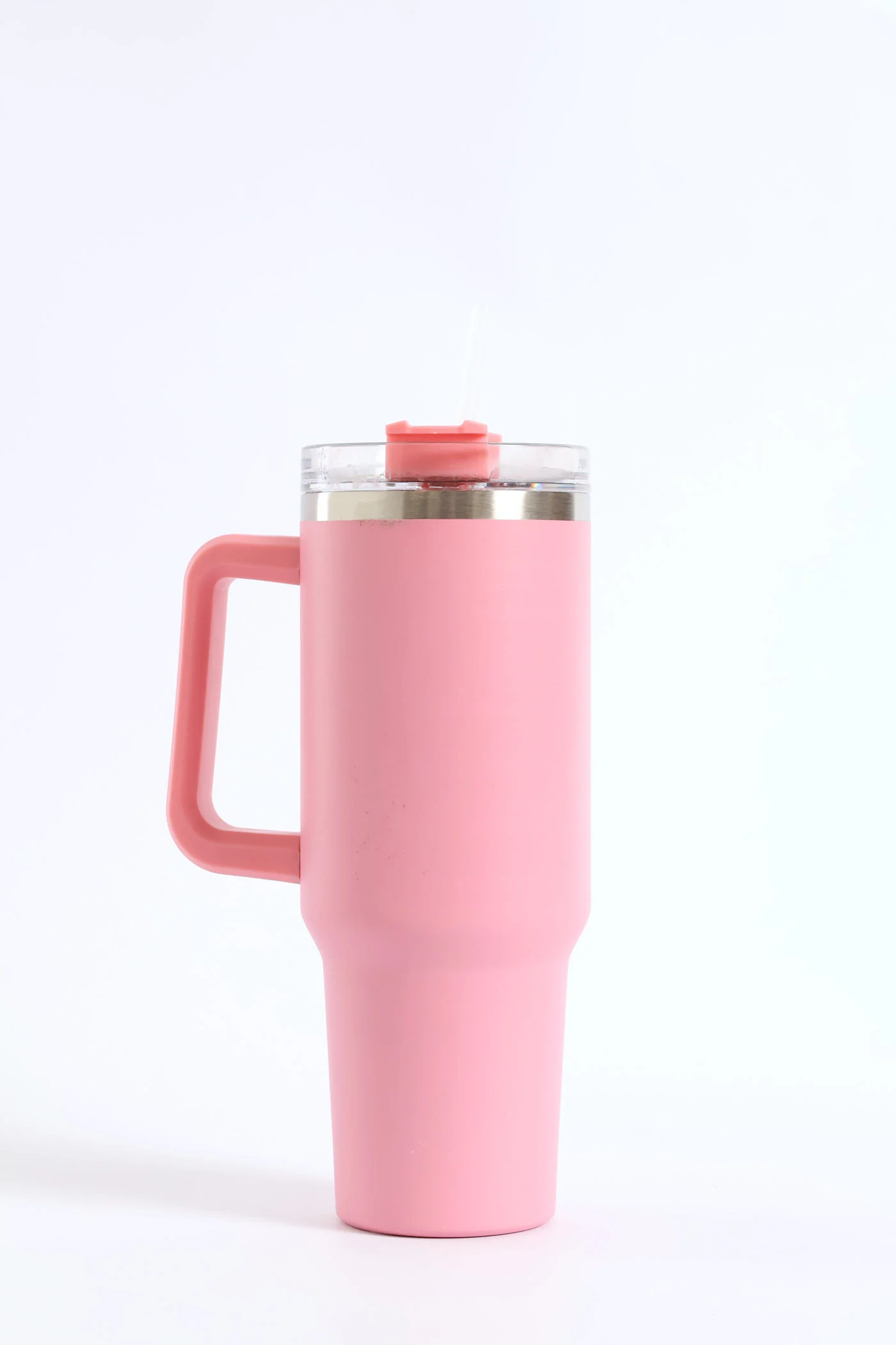 Large Metal Tumbler Flask - Pink - Image 3