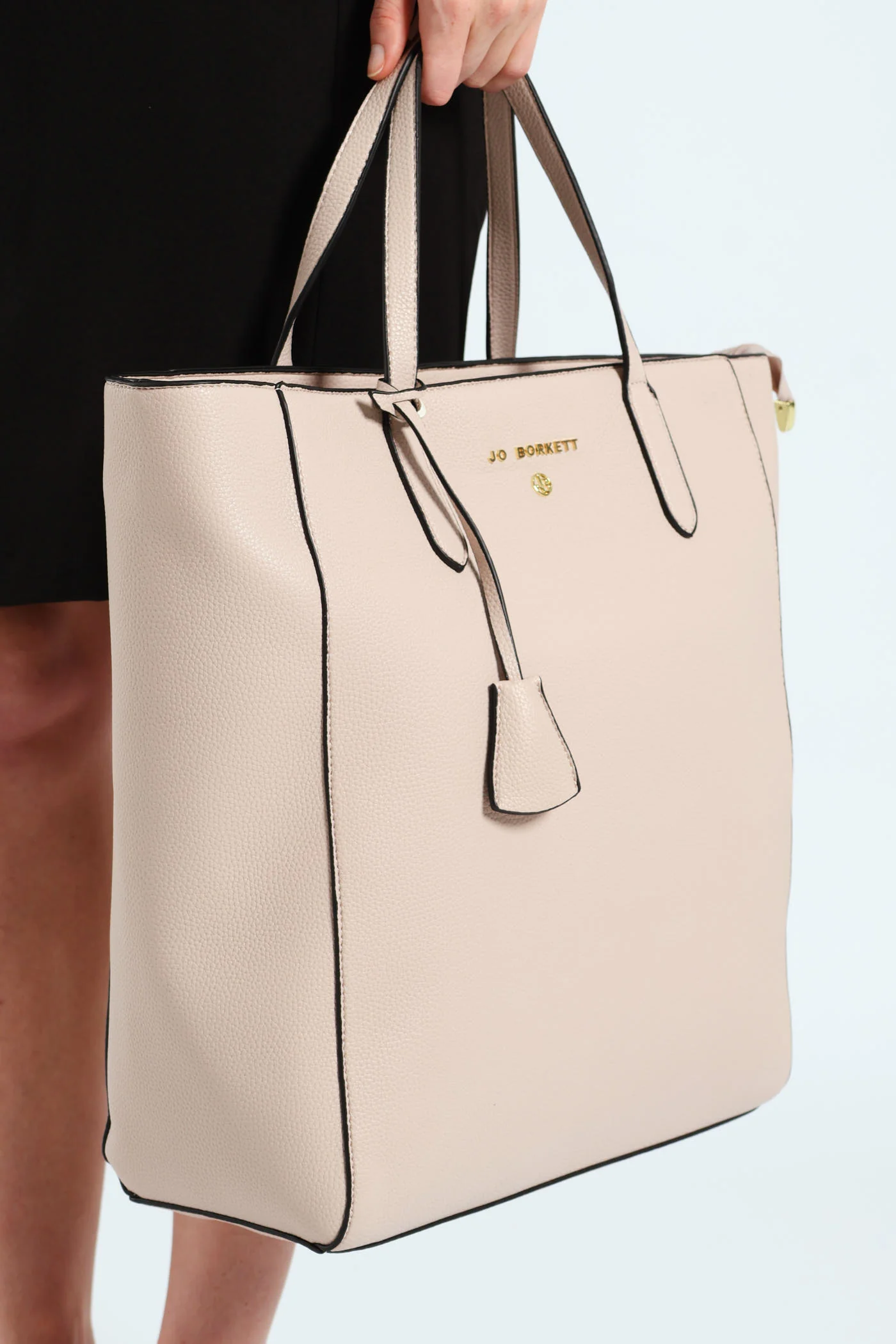 Large Plain Tote Bag - Cream - Image 6