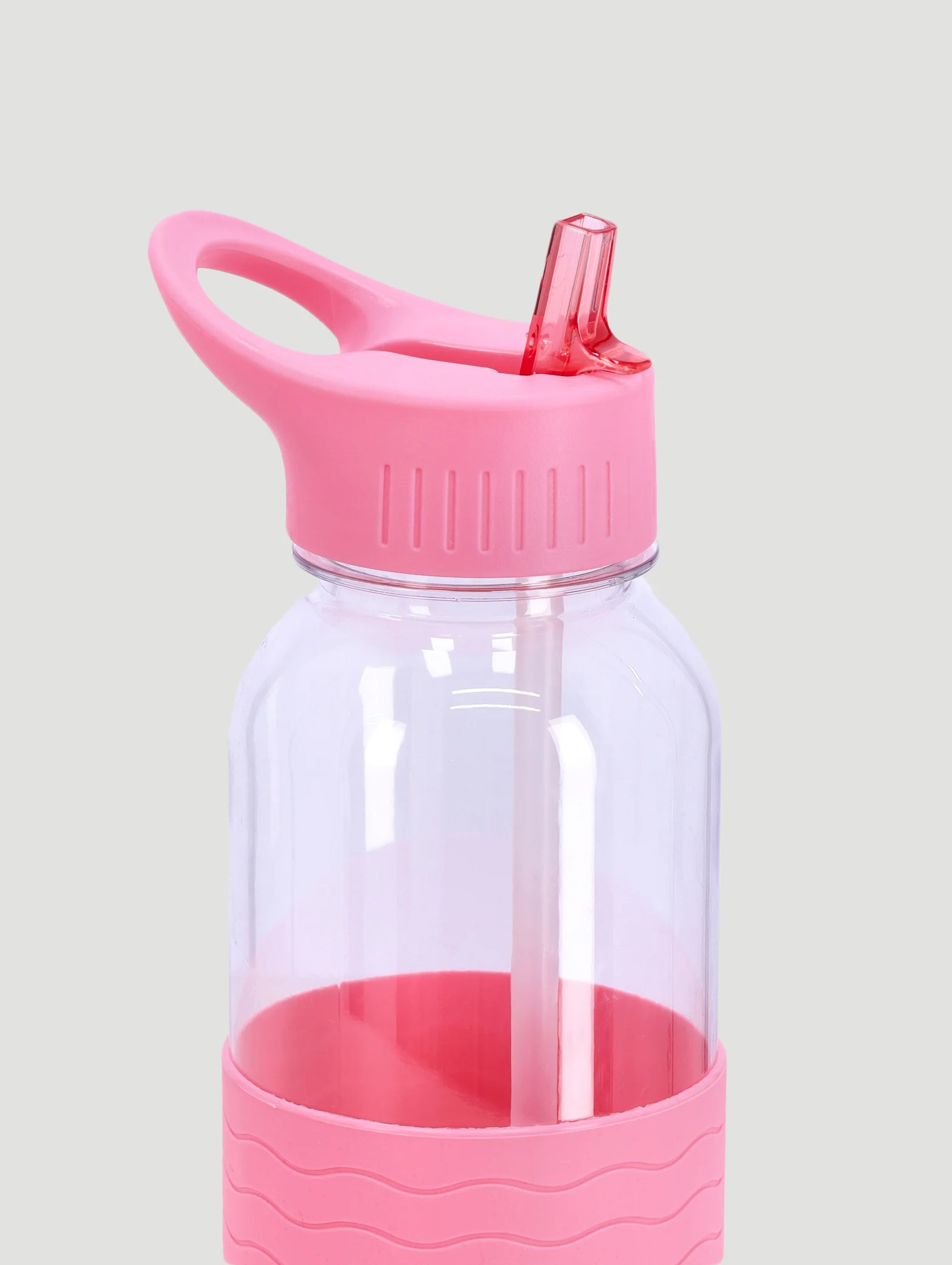 Light Pink Large Plastic Water Bottle - 1L - Image 2