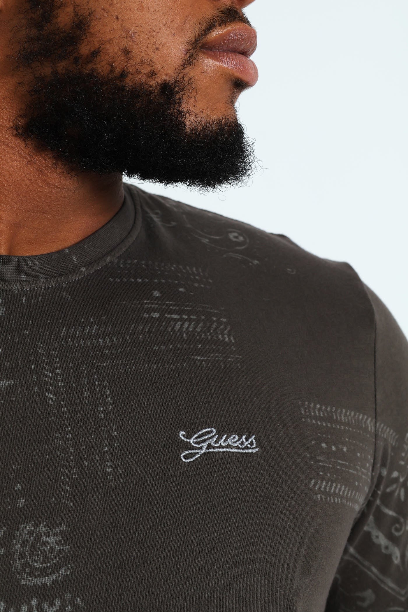 Lasered Print Tee - Grey - Image 3