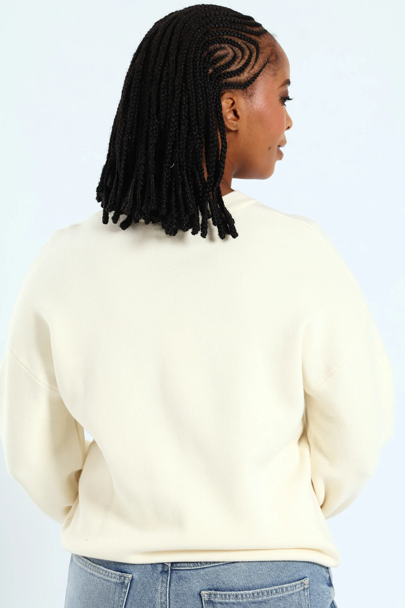 Laura Logo Sweater - Cream - Image 4