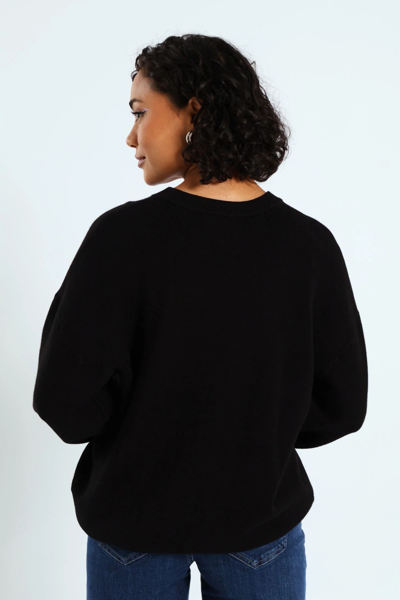 Laura Logo Sweater - Black - Image 3