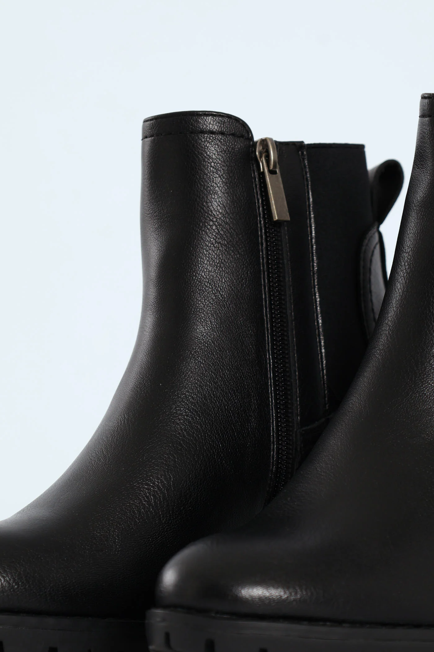 Layla Block Heel Platform Ankle Boot - Black - Image 2