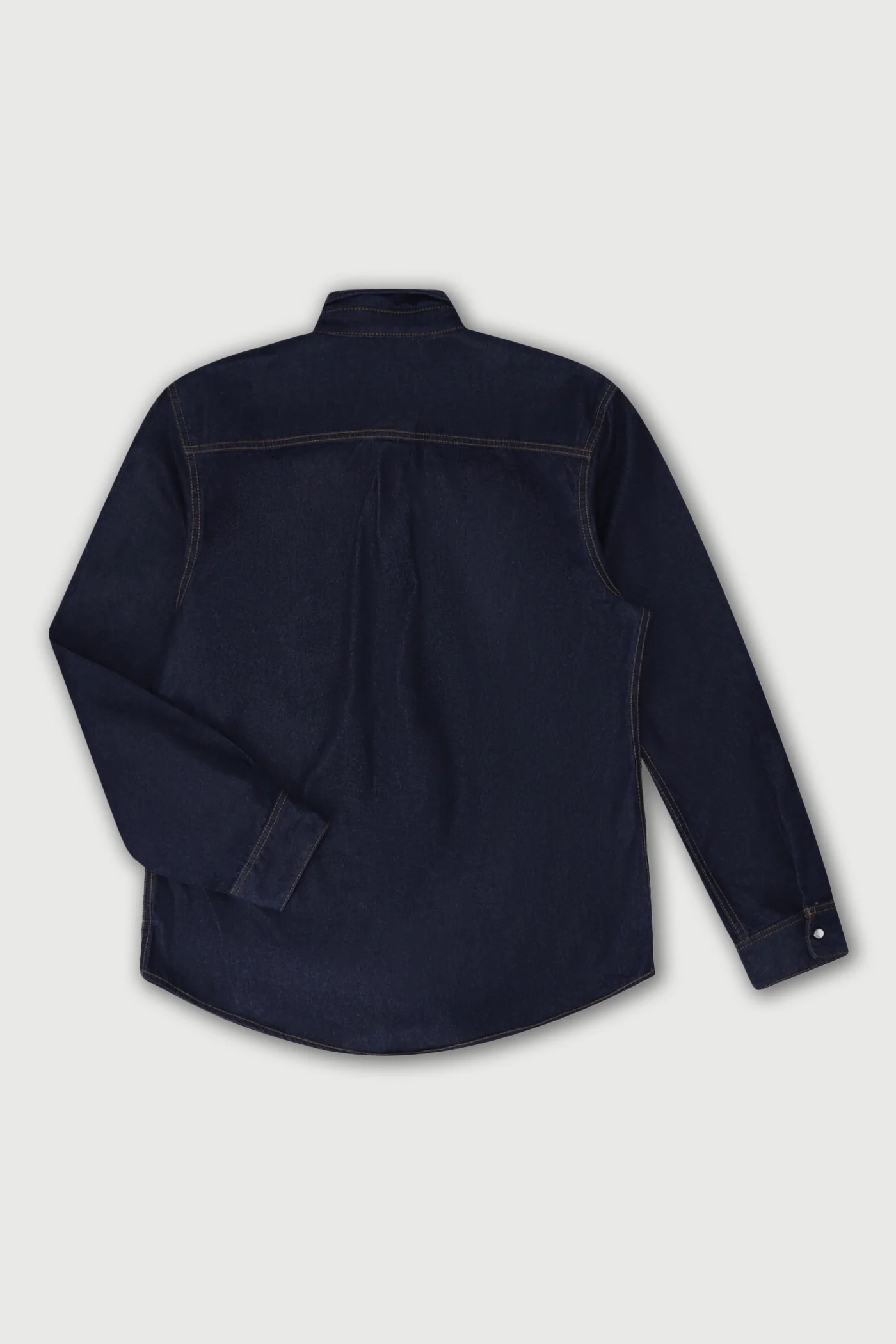 Lazy Denim Long Sleeve Shirt - Dark Indigo - Image 7