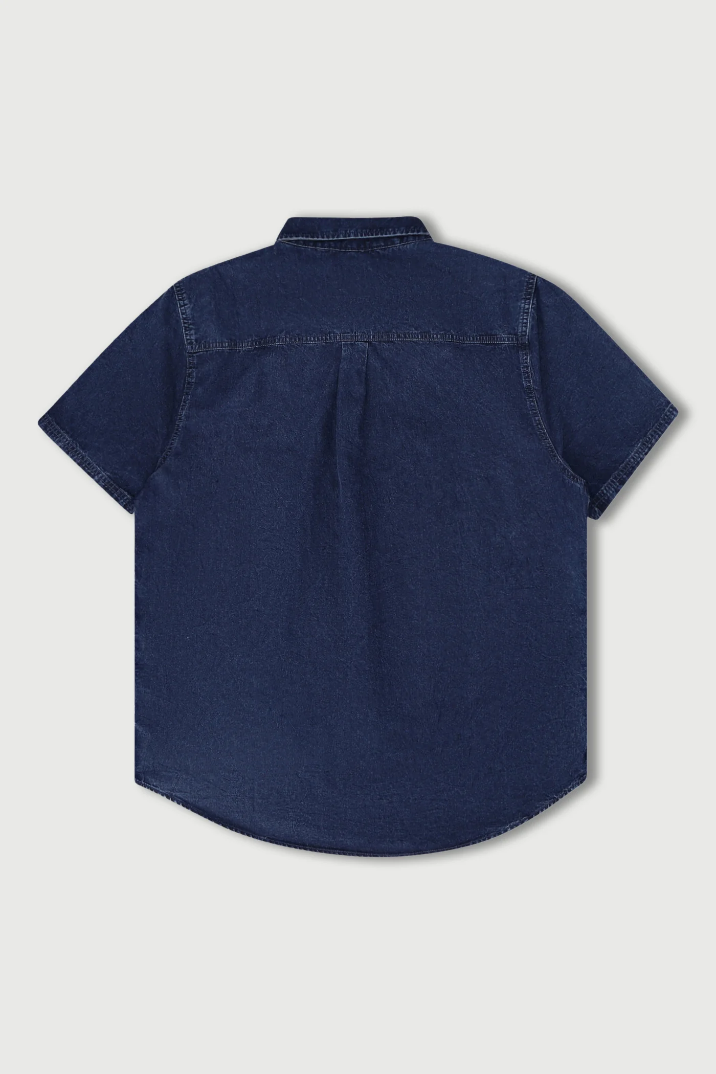 Lazy Denim Short Sleeve Shirt - Stonewash - Image 7