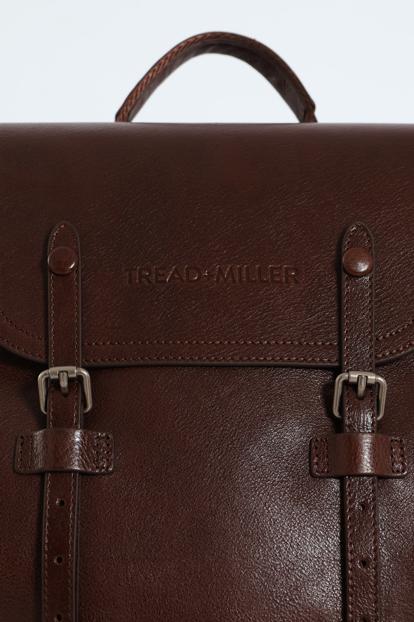 Leather Backpack - Brown - Image 4