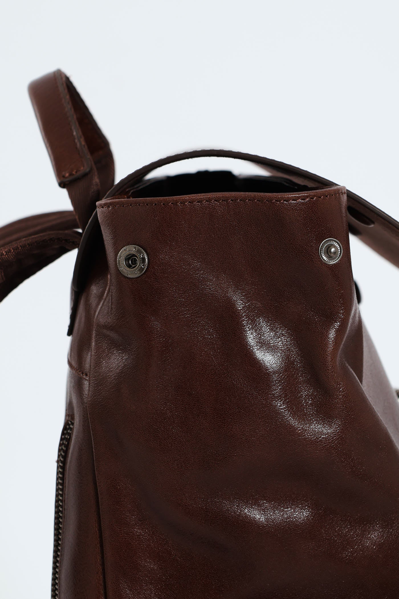 Leather Backpack - Brown - Image 5
