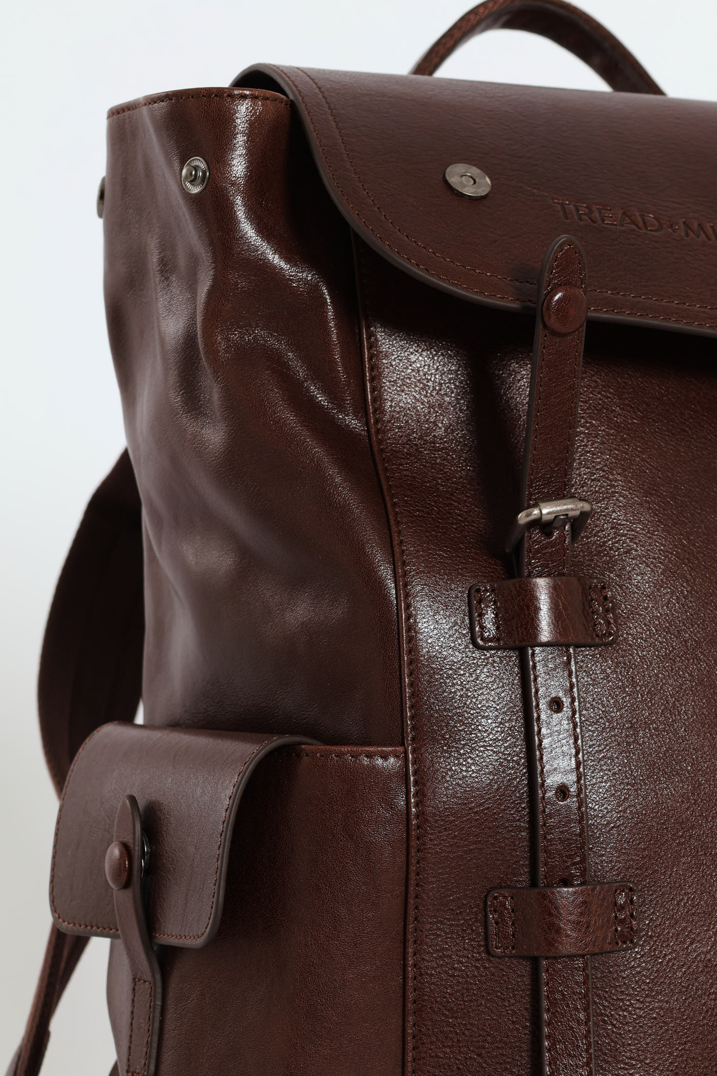 Leather Backpack - Brown - Image 6