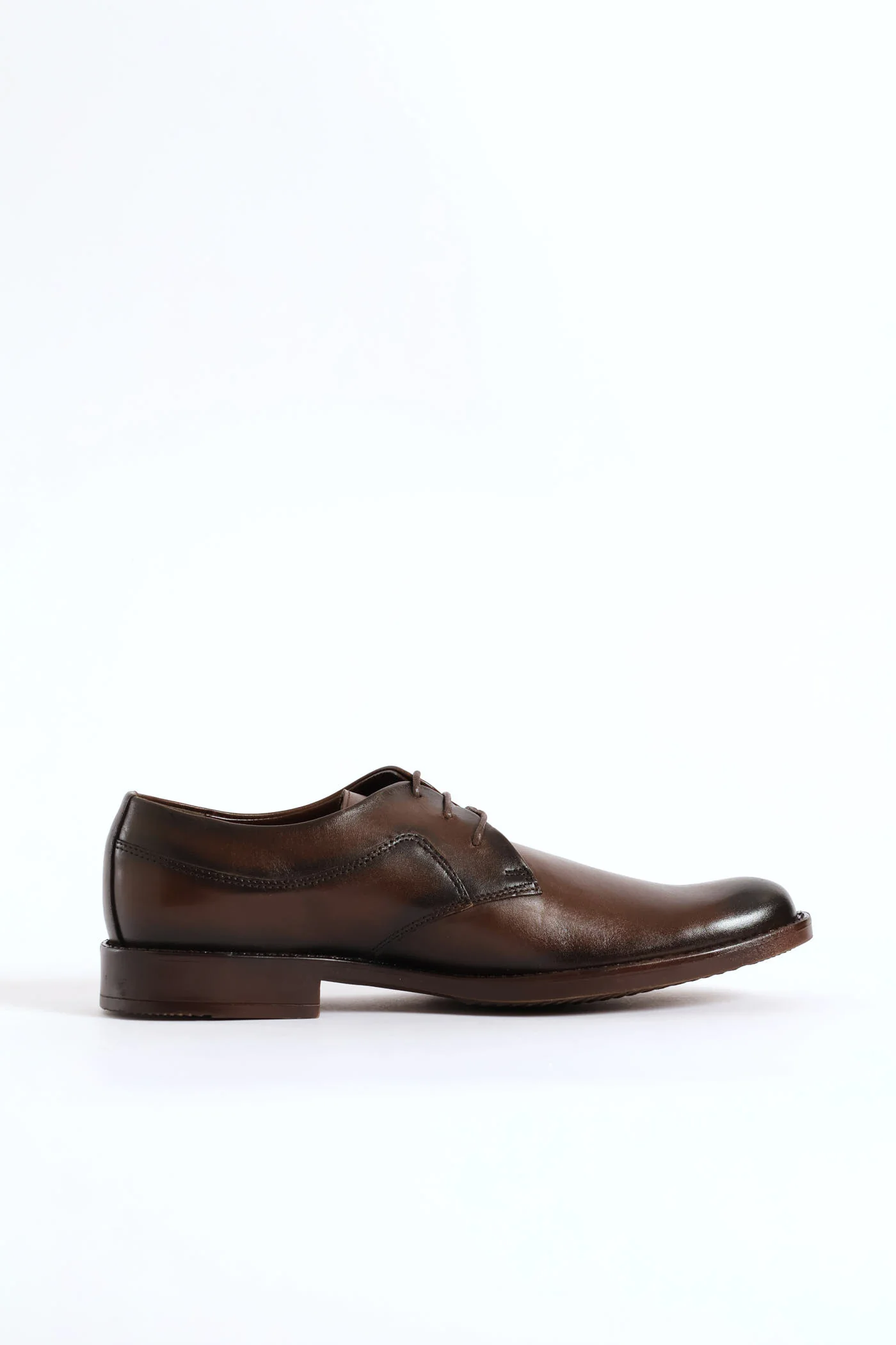 Leather Derby Shoe - Brown - Image 4
