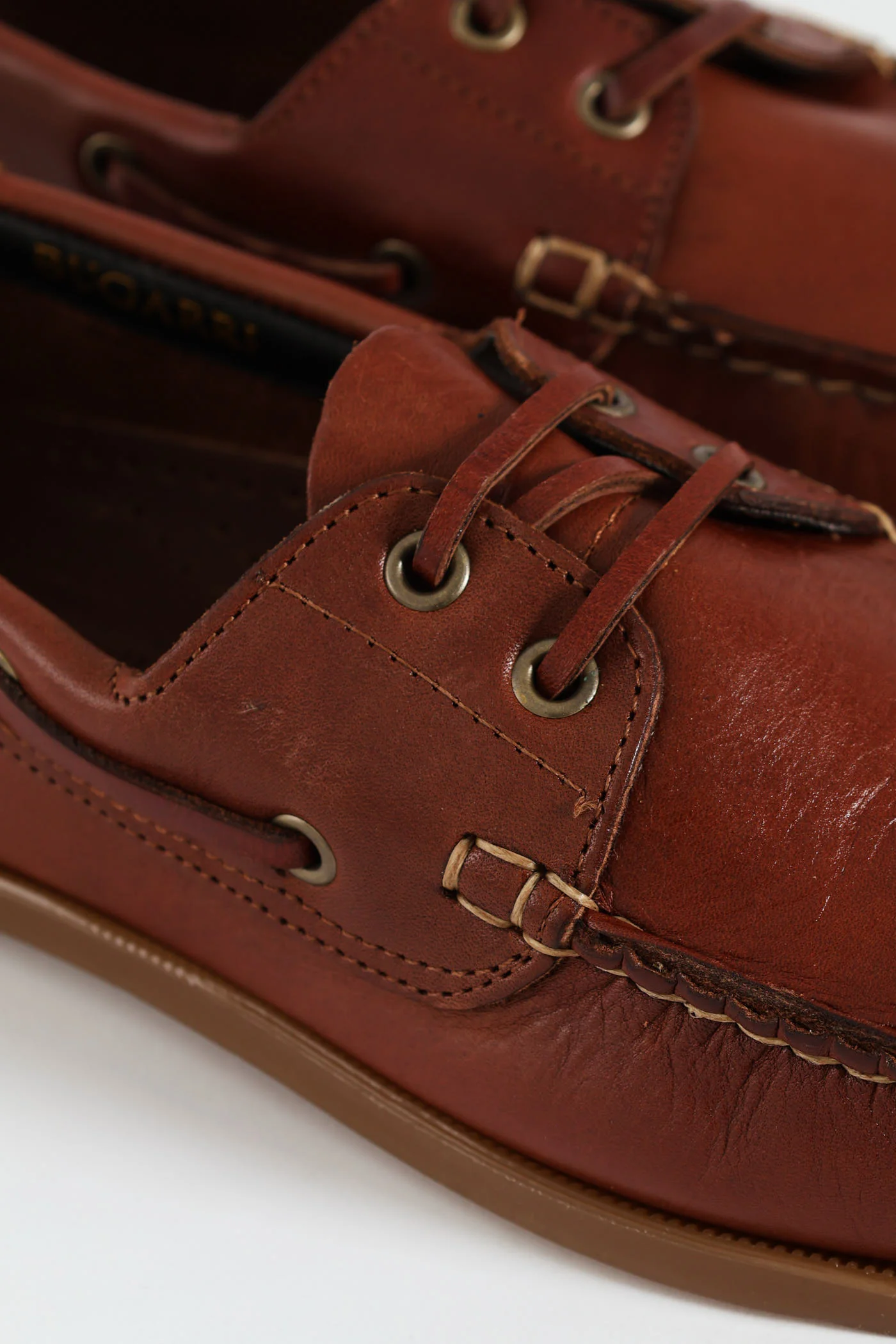 Leather Fashion Docksider - Brown - Image 2