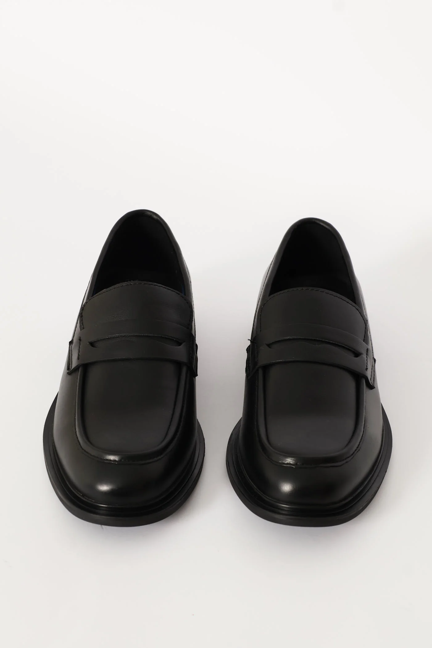 Leather Formal Penny Moccasin - Black - Image 6