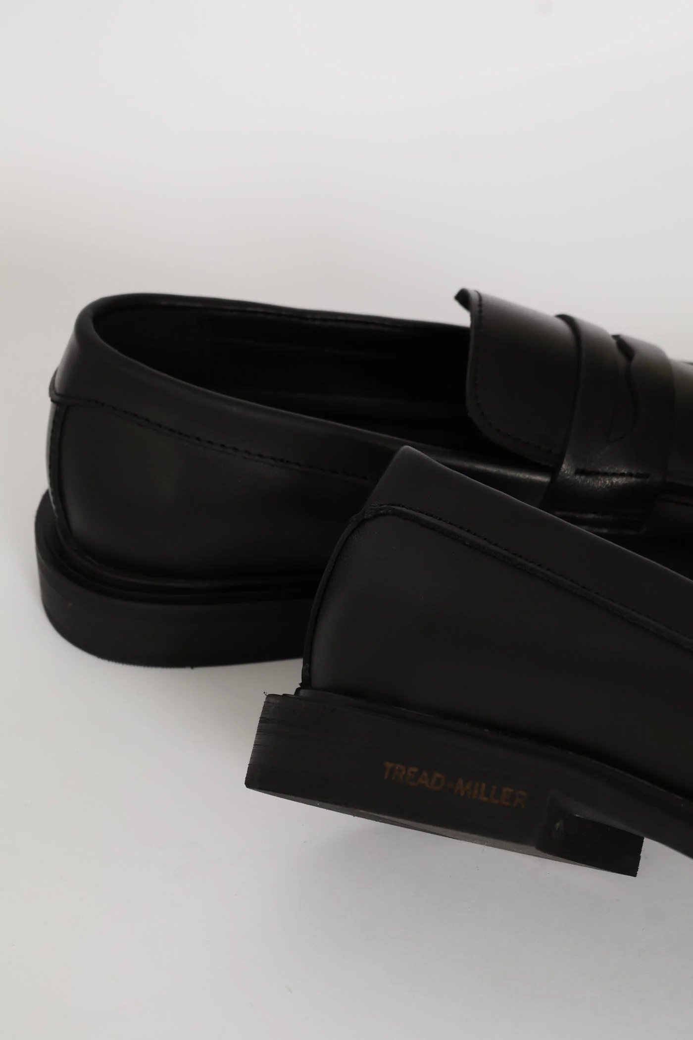 Leather Formal Penny Moccasin - Black - Image 7