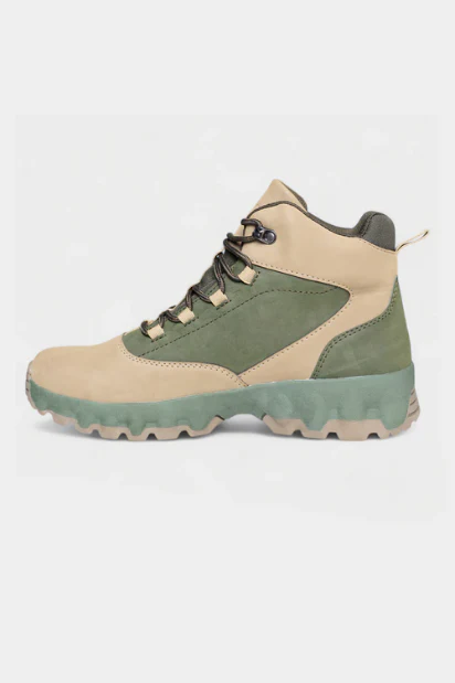 Leather Gladiator Boot - Olive - Image 2