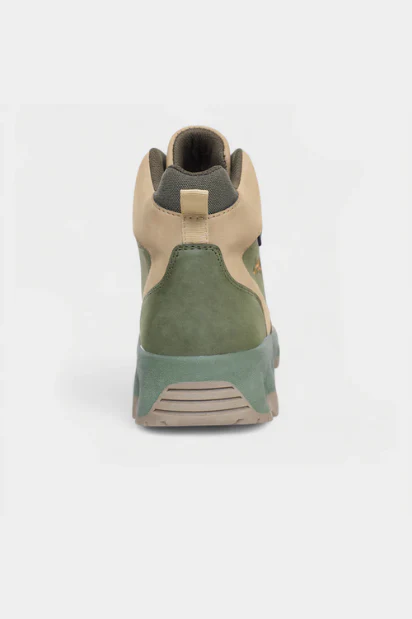 Leather Gladiator Boot - Olive - Image 3