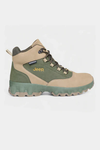 Leather Gladiator Boot - Olive - Image 4