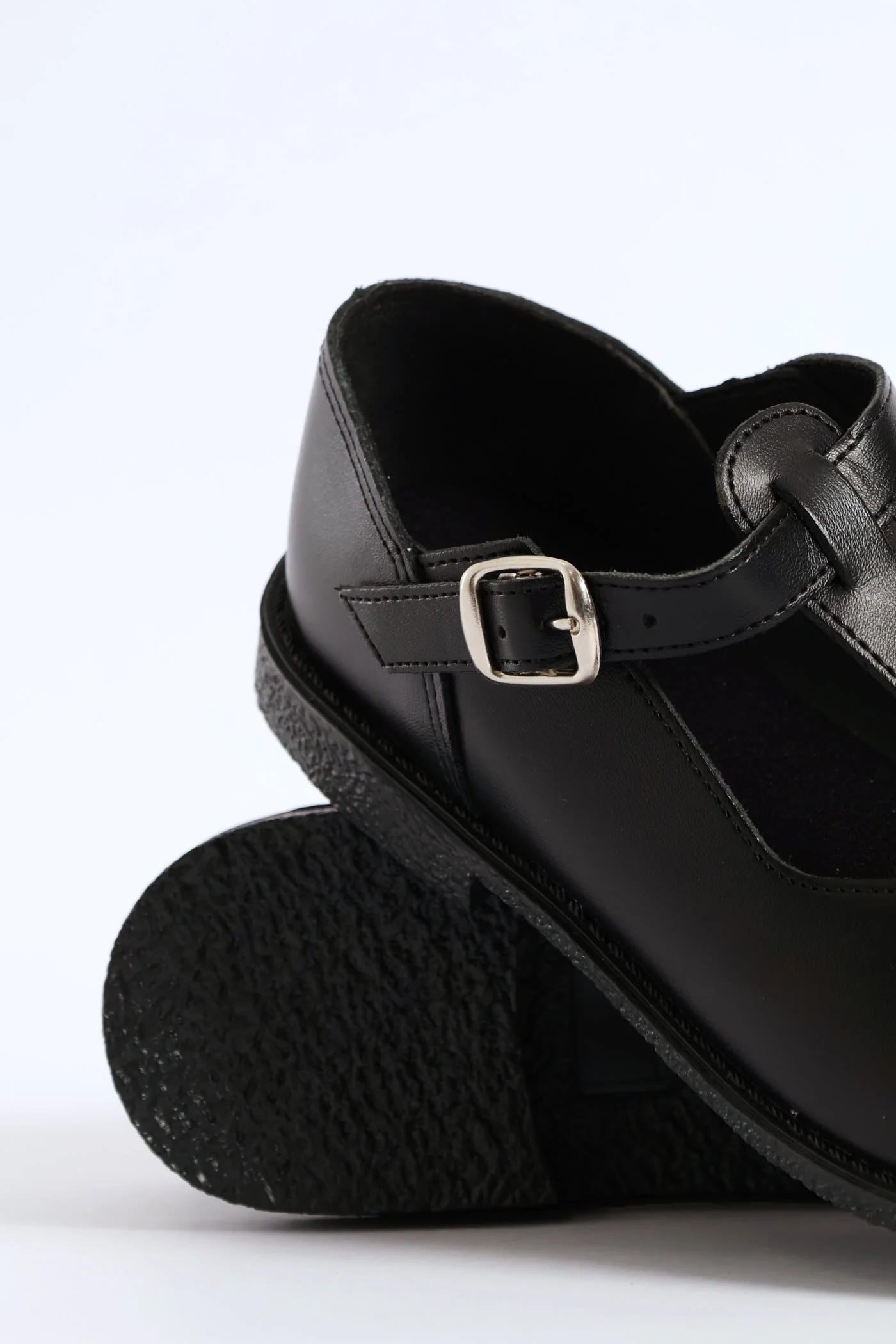 Leather Pre-Girls T-Bar School Shoe - Black - Image 6