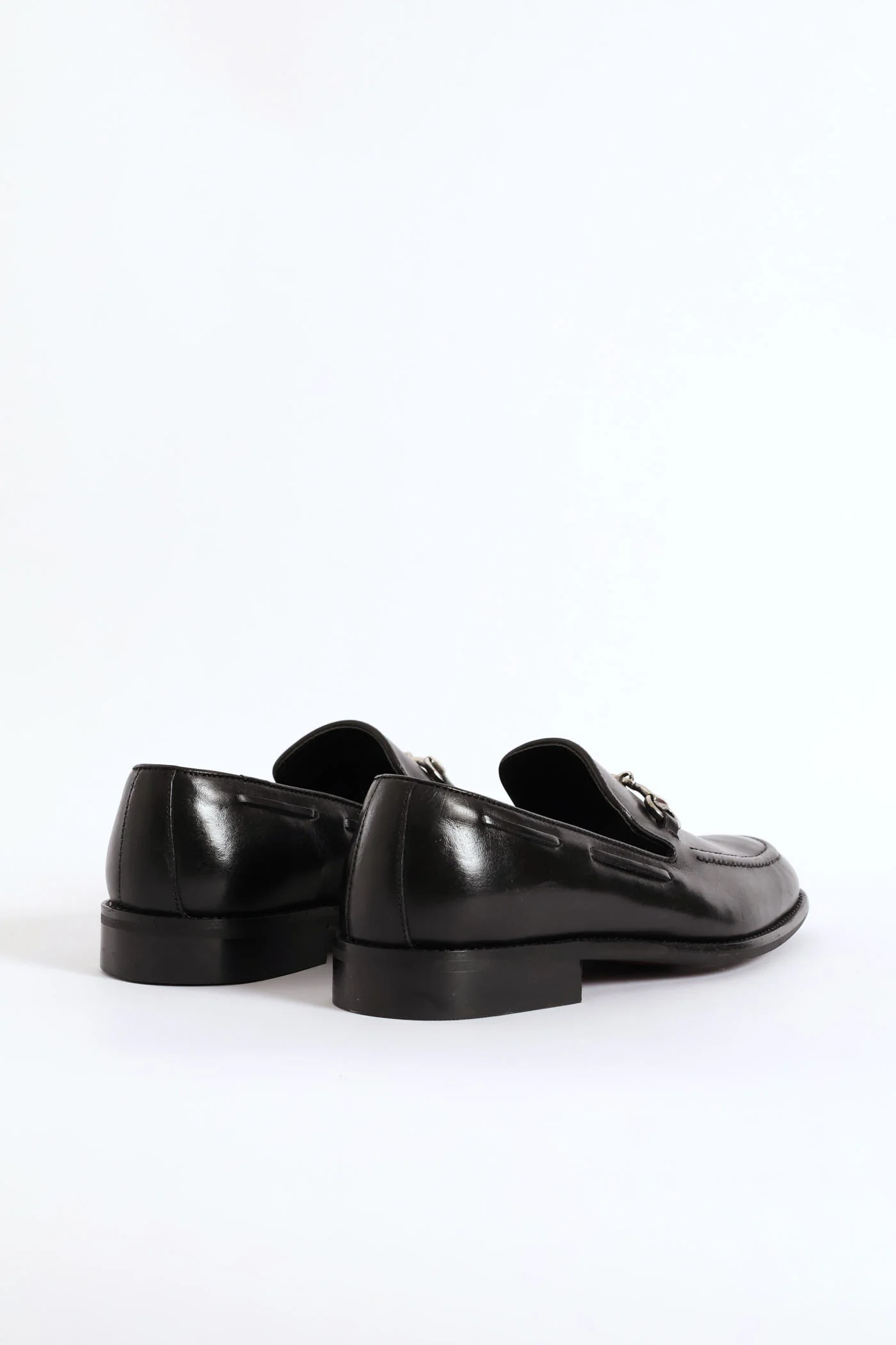 Leather Slip On Loafer - Black - Image 2