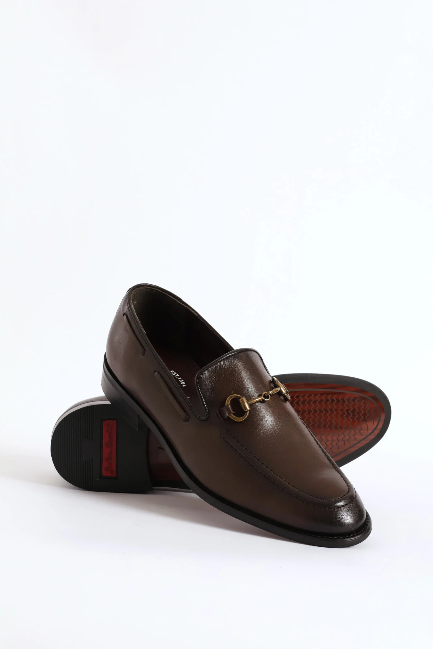Leather Slip On Loafer - Brown - Image 3