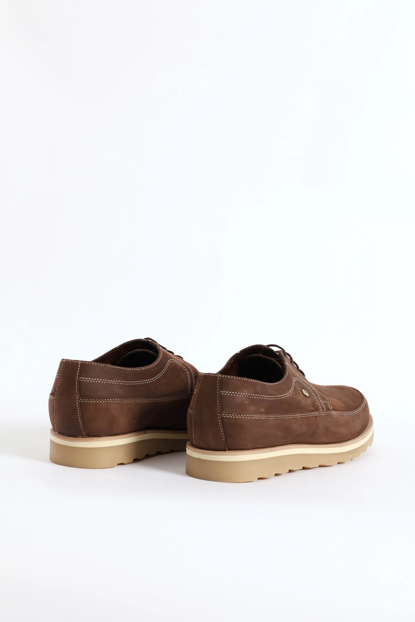 Leather Smart Casual Lace Up Shoe - Brown - Image 2
