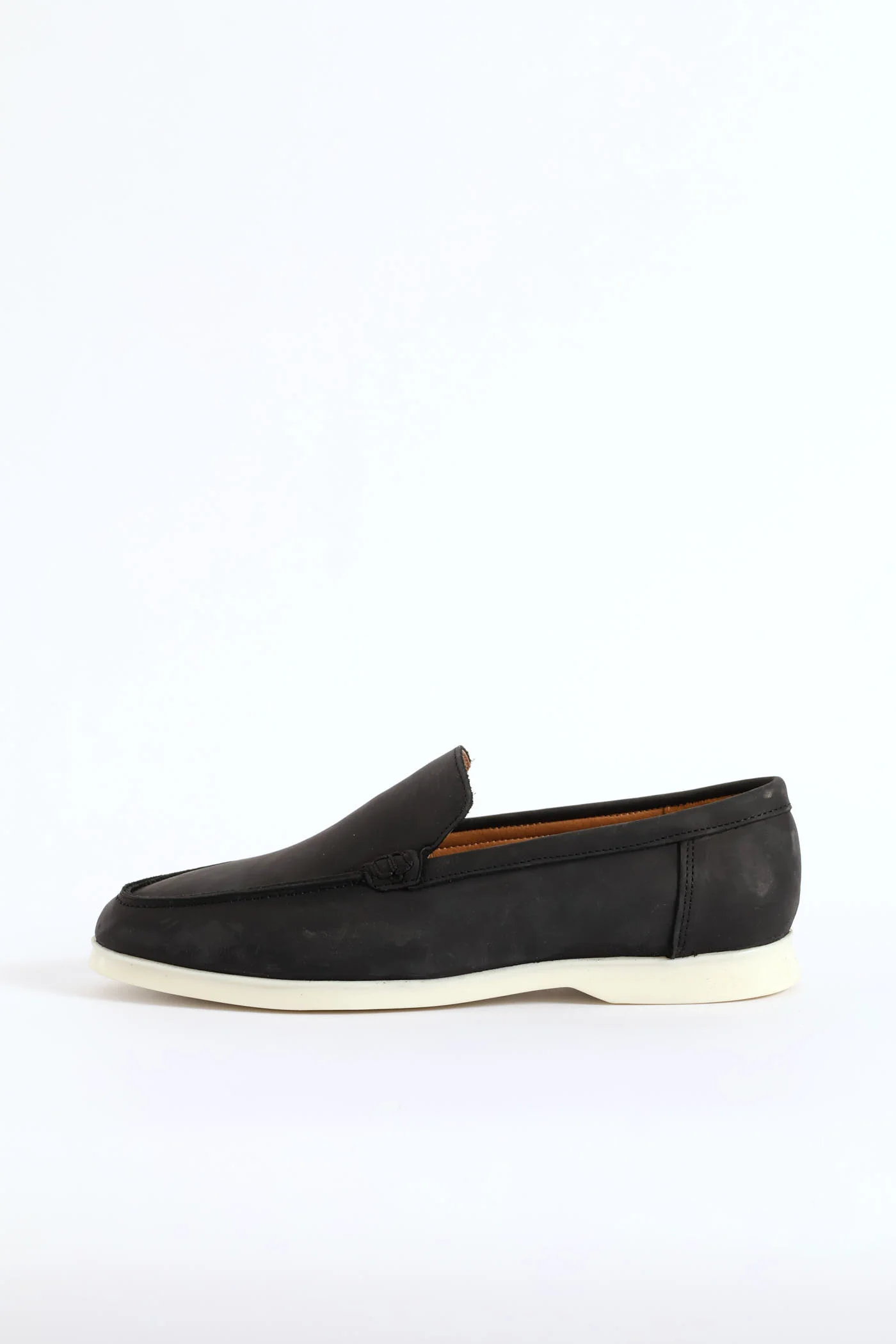 Leather Smart Casual Loafer - Black - Image 3