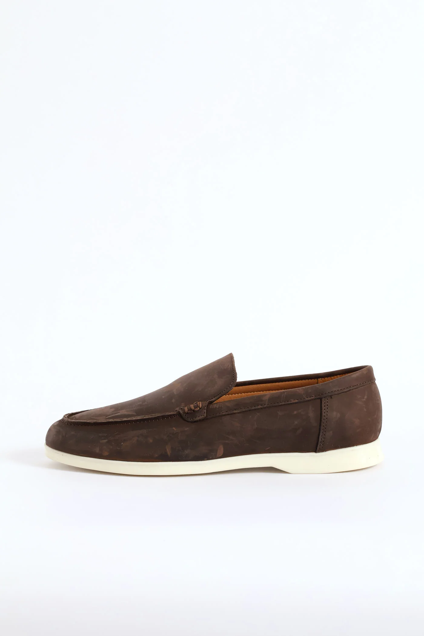 Leather Smart Casual Loafer - Chocolate - Image 3