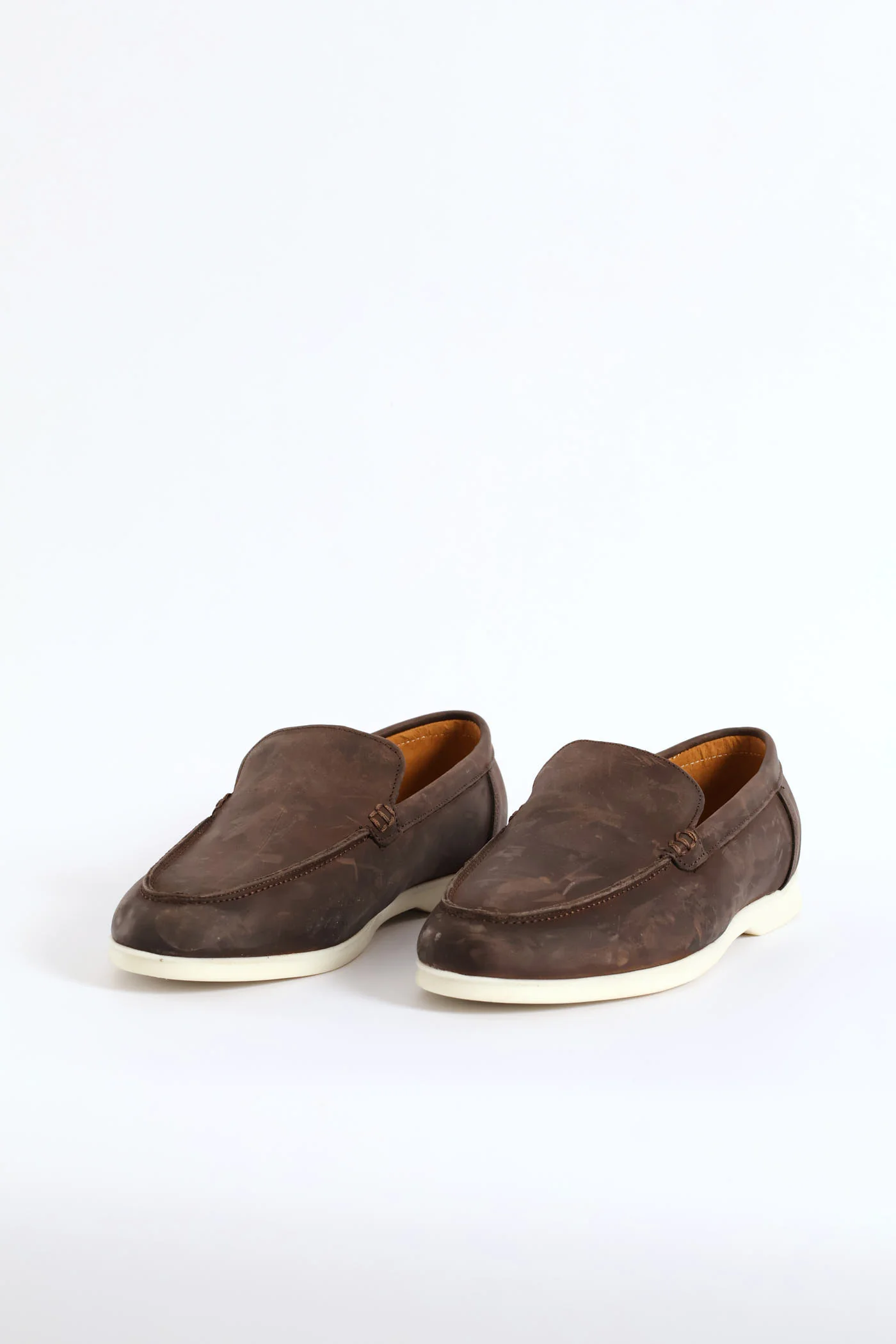 Leather Smart Casual Loafer - Chocolate - Image 4