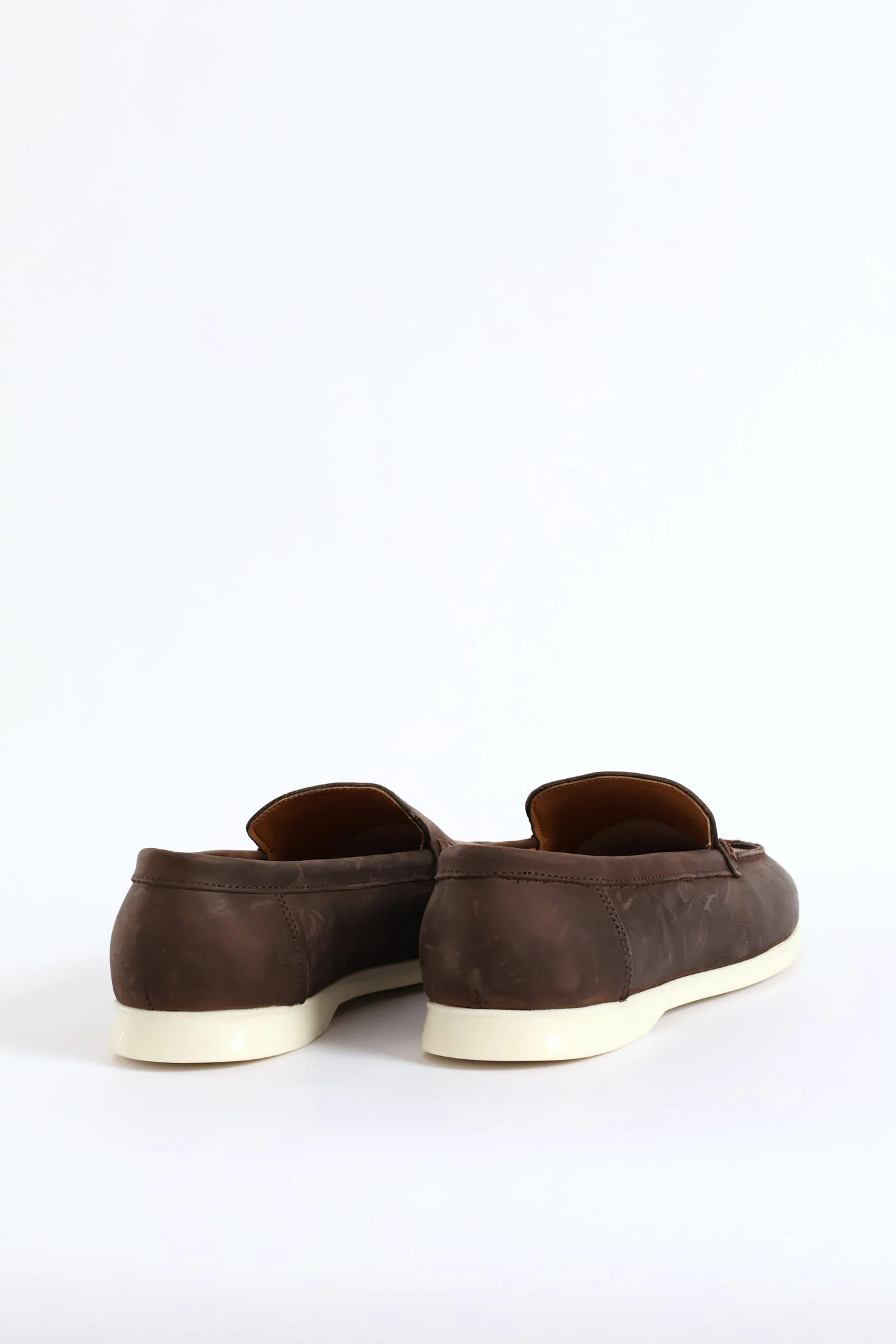 Leather Smart Casual Loafer - Chocolate - Image 5