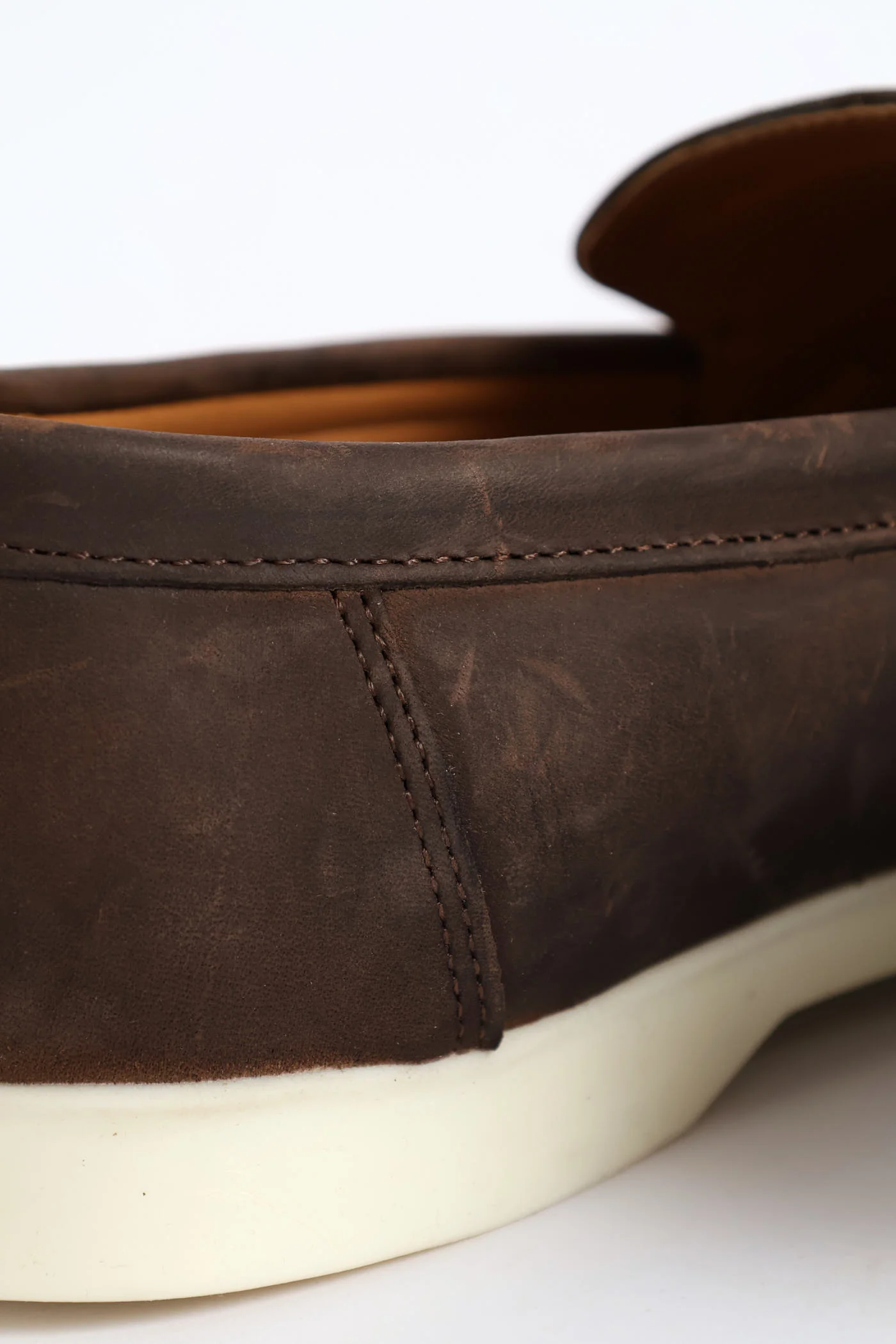 Leather Smart Casual Loafer - Chocolate - Image 7