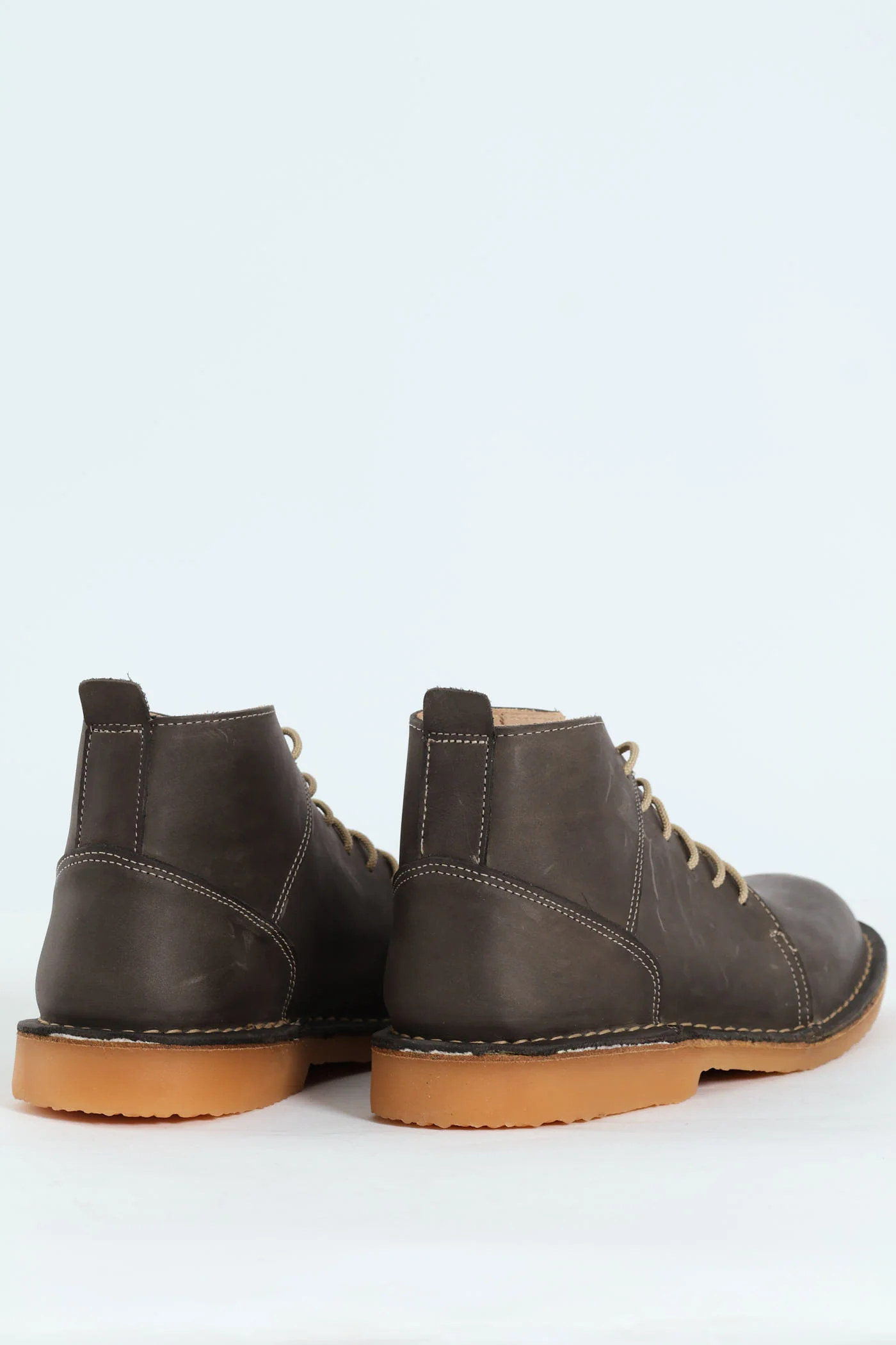 Leather Stitched Down Boot - Grey - Image 4