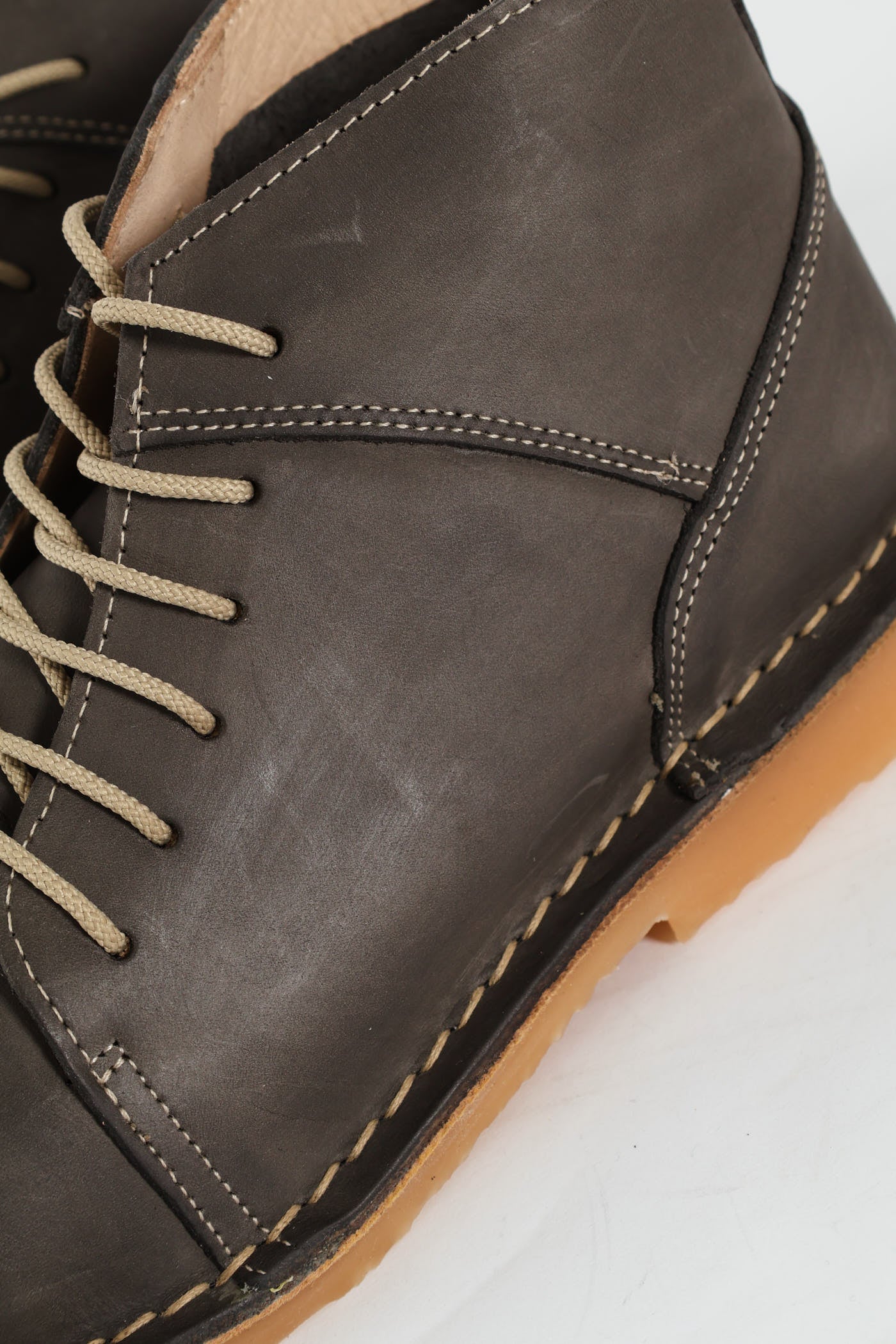 Leather Stitched Down Boot - Grey - Image 7
