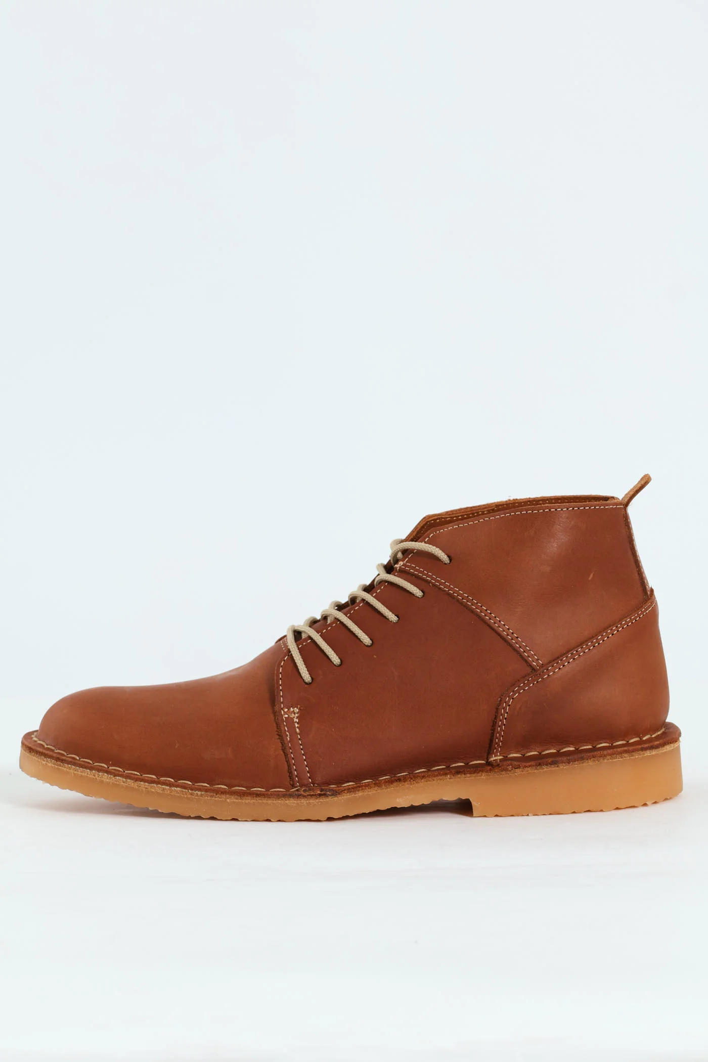 Leather Stitched Down Boot - Tan - Image 5