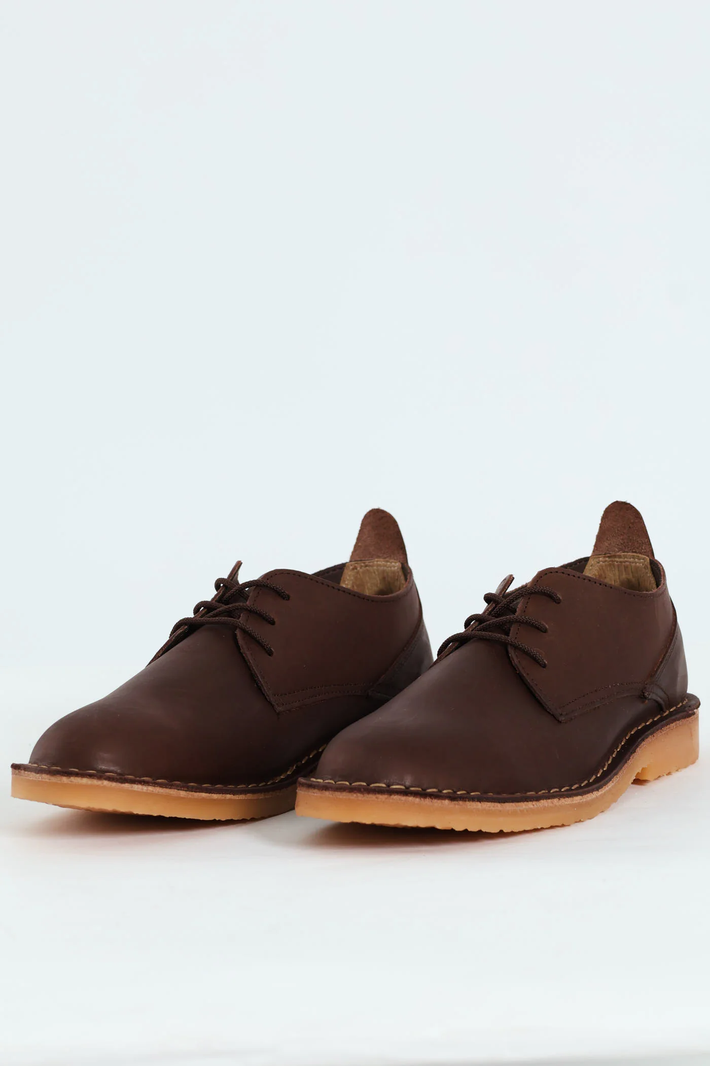 Leather Stitched Down Shoe - Brown - Image 3