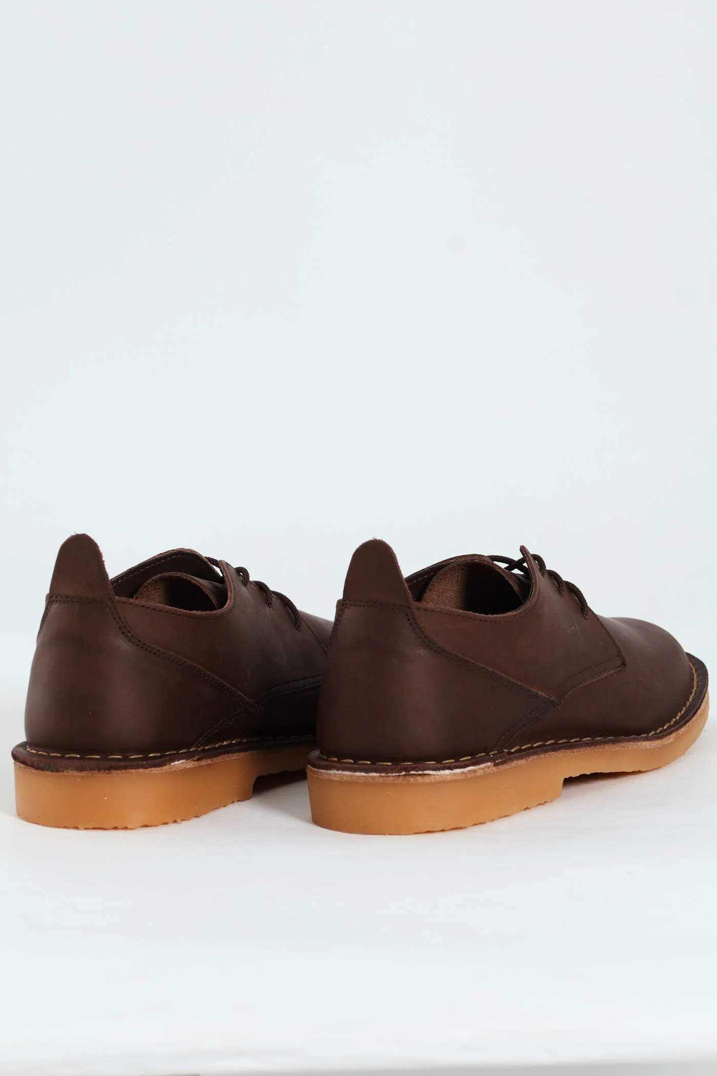 Leather Stitched Down Shoe - Brown - Image 4