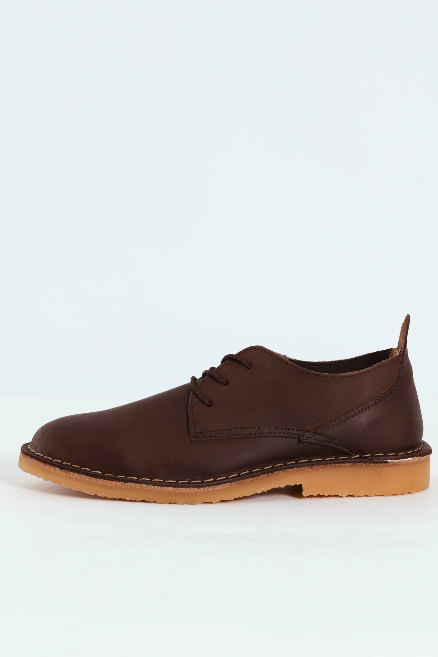 Leather Stitched Down Shoe - Brown - Image 6