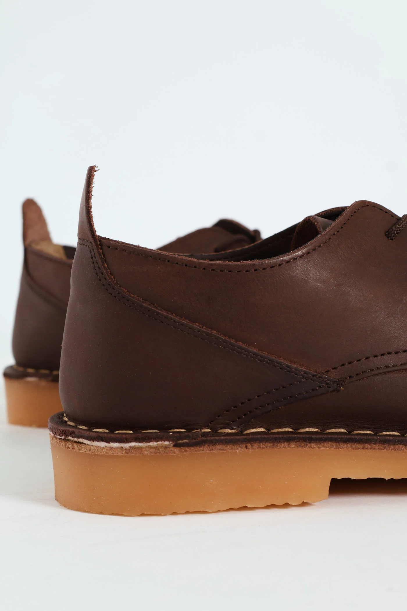 Leather Stitched Down Shoe - Brown - Image 7