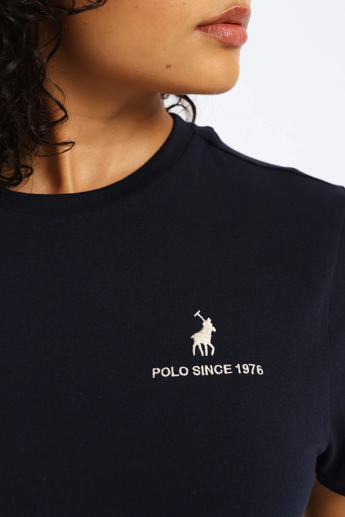 Lee Embroidered T-Shirt - Navy - Image 2