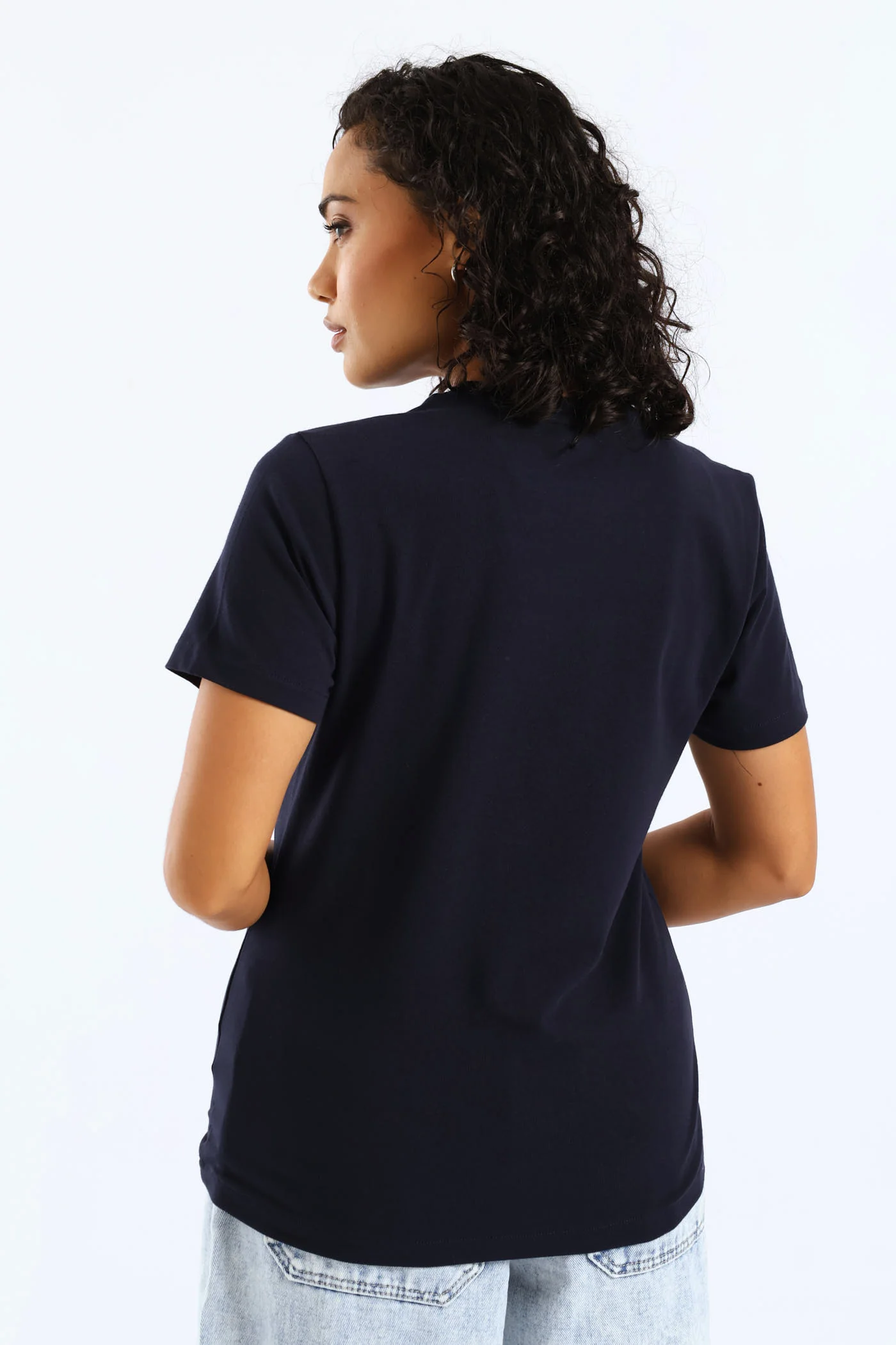 Lee Embroidered T-Shirt - Navy - Image 5